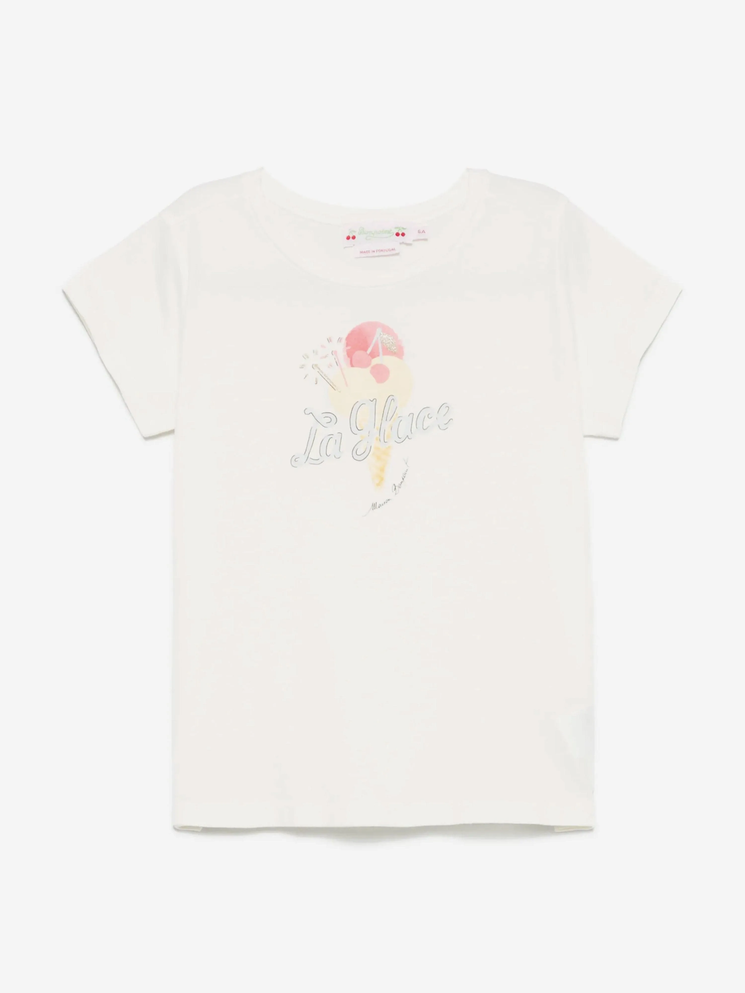 Girls Alcala T-Shirt in Elfenbein