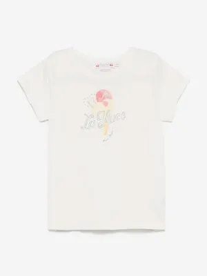 Girls Alcala T-Shirt in Elfenbein