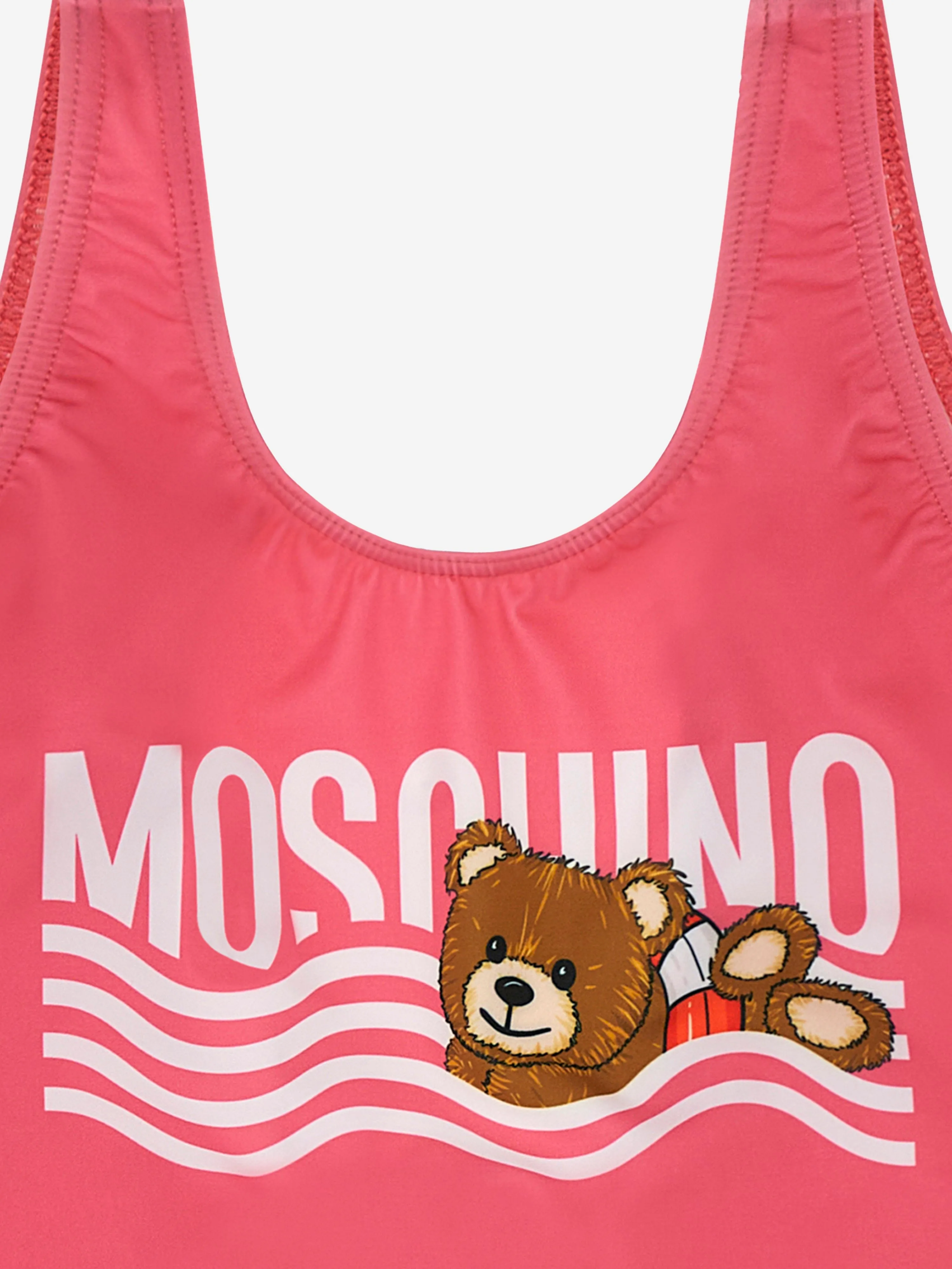 Mädchen Bär Logo Badeanzug in Rosa