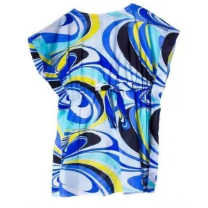 Mädchen Blauer Kaftan