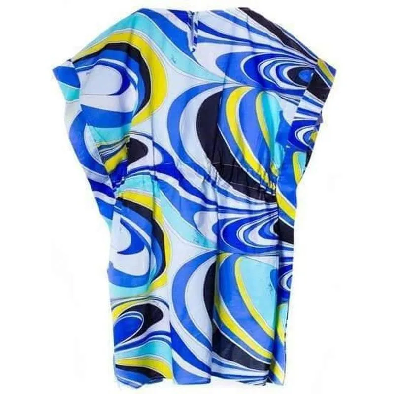Mädchen Blauer Kaftan