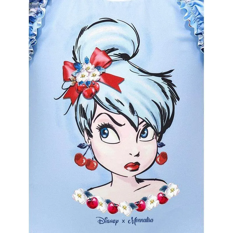Mädchen Badeanzug Tinkerbell in Blau