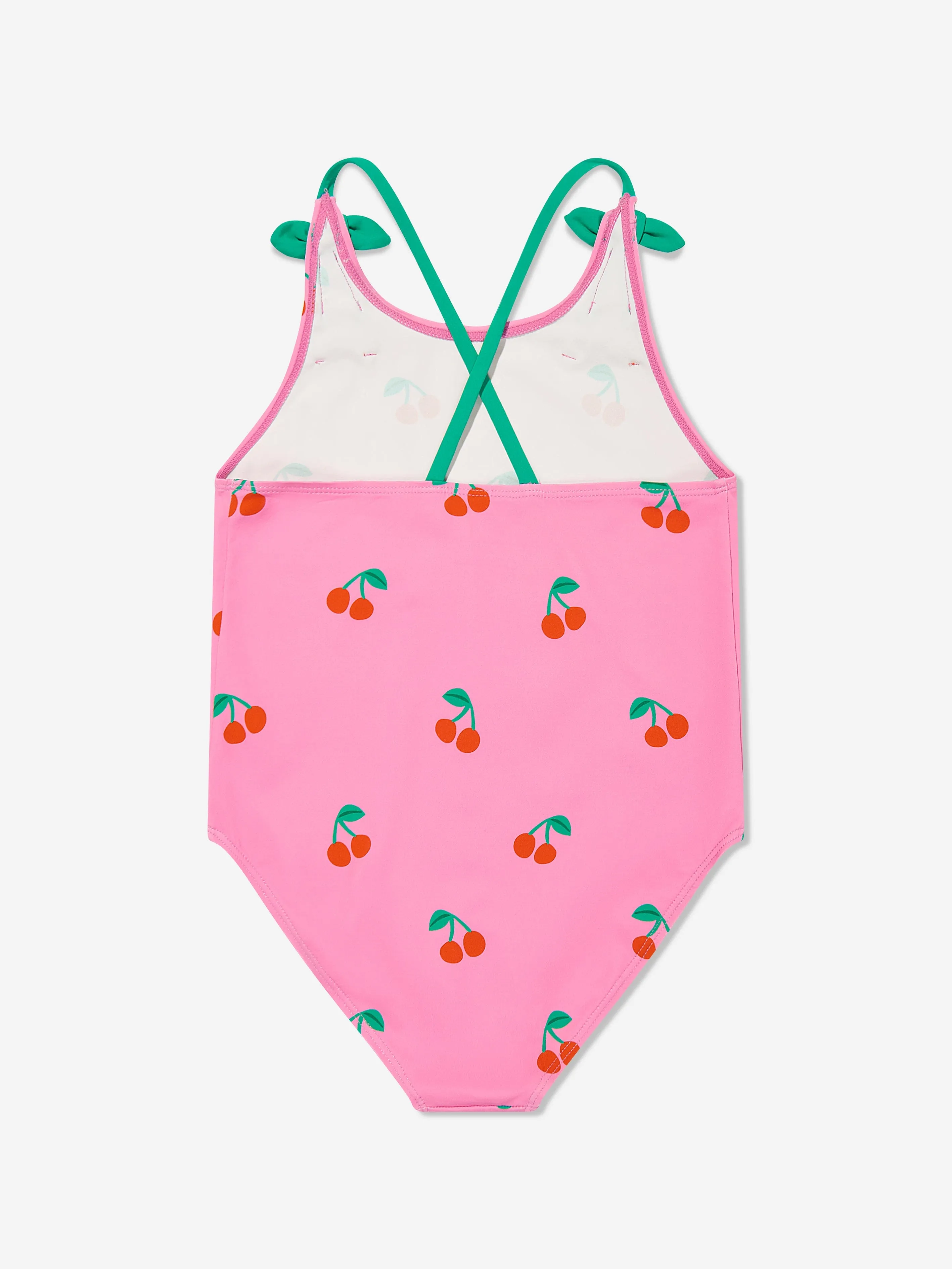 Mädchen Kirschen Badeanzug in Rosa