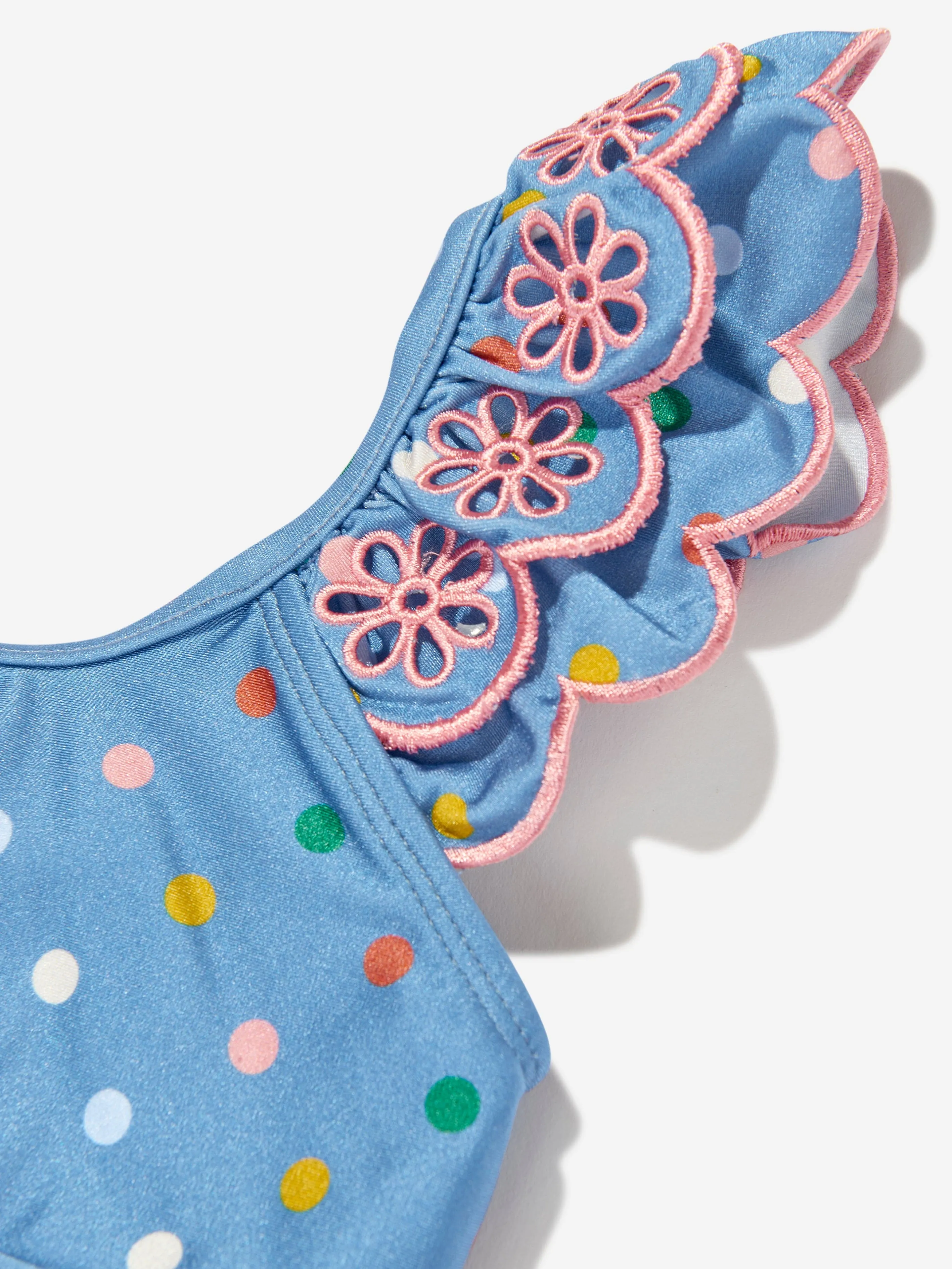 Everley Bestickter Bikini in Blau für Mädchen