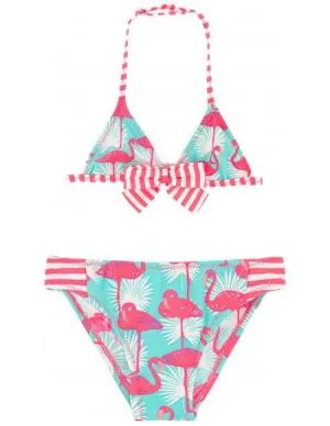Mädchen Flamingo Print Bikini