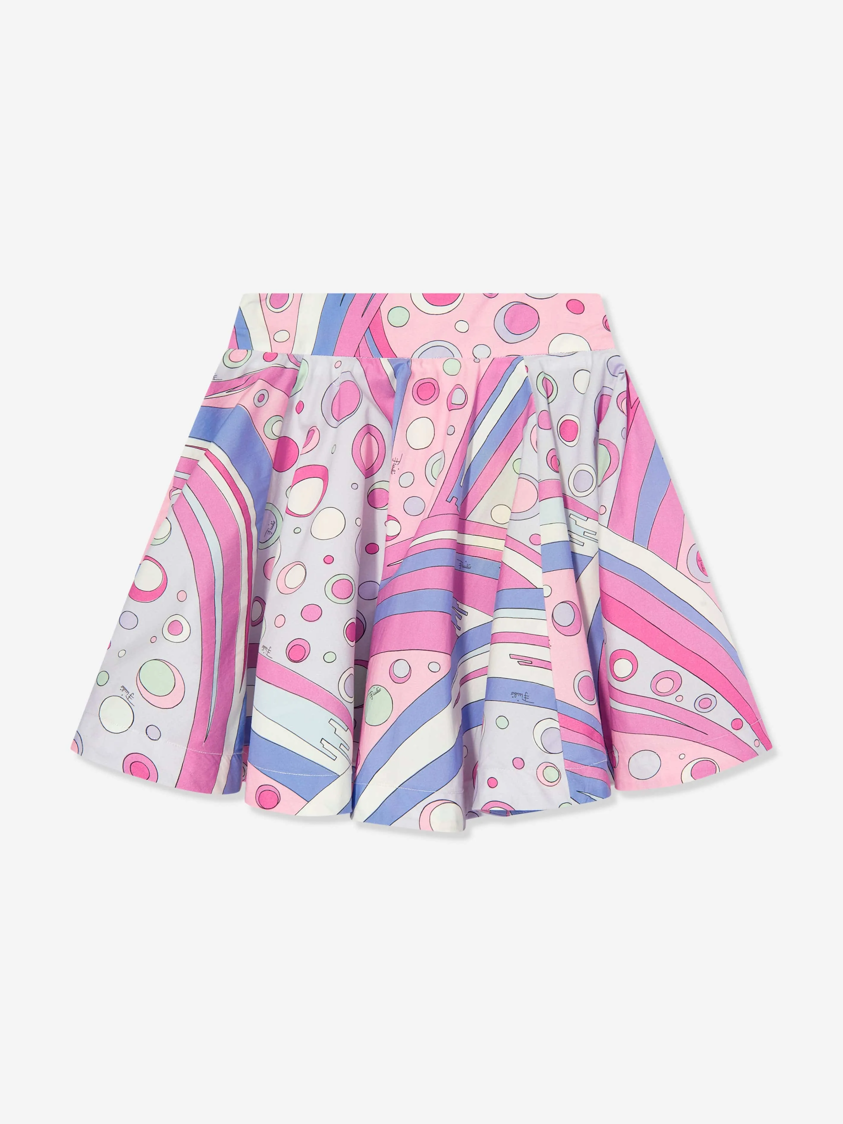 Mädchen Fontane Druckrock in Rosa
