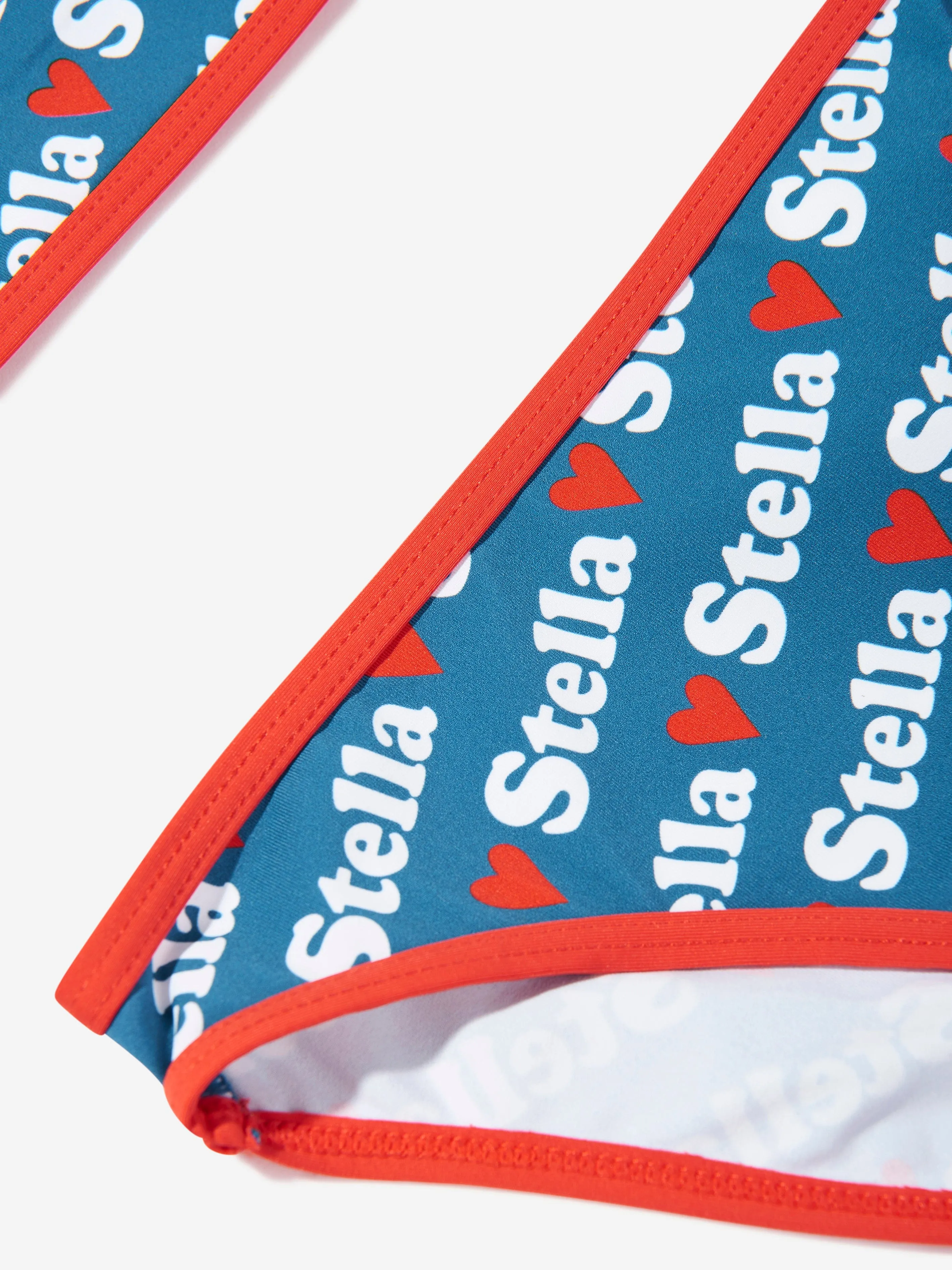 Mädchen Herz Logo Bikini in Blau
