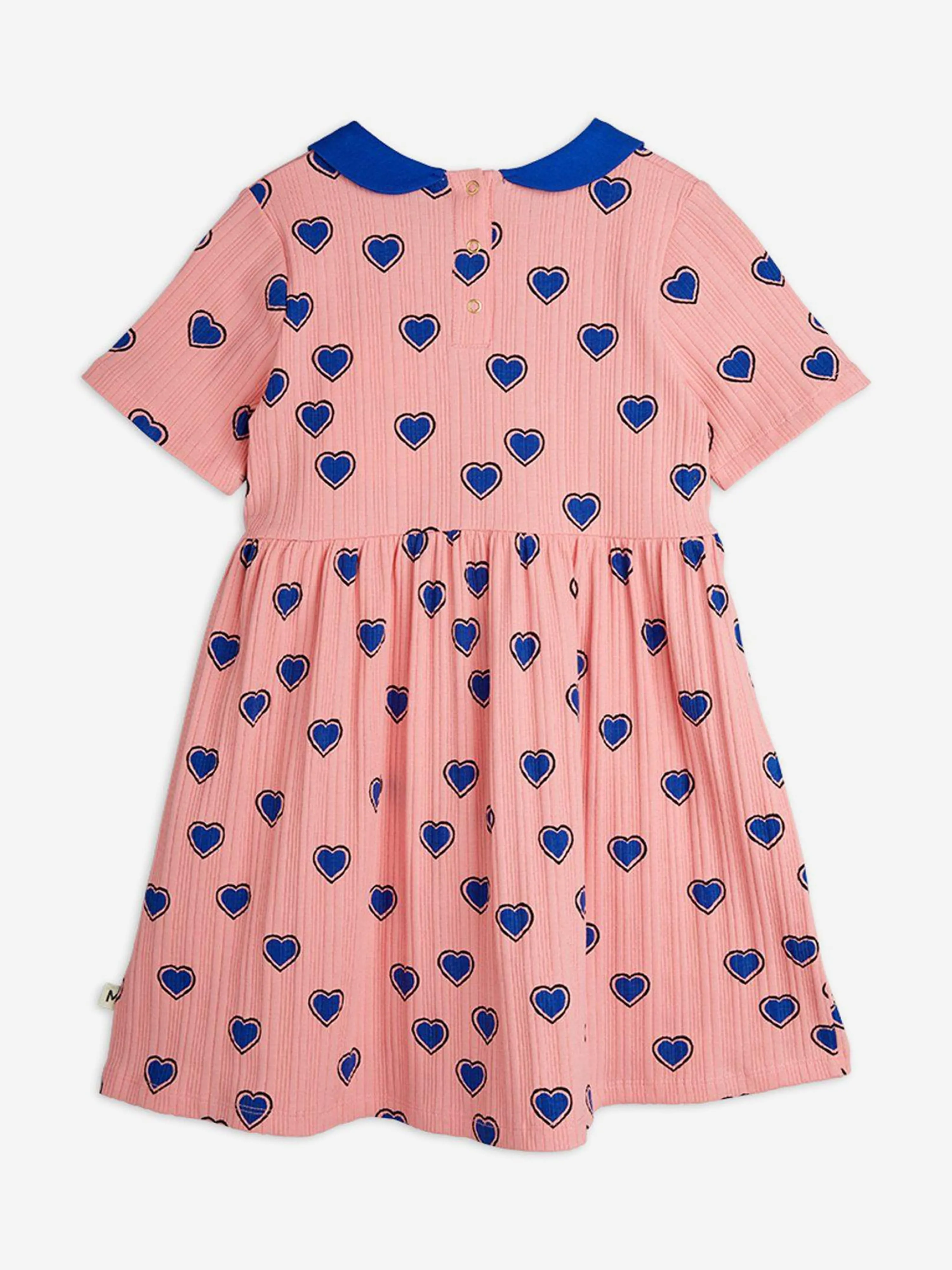 Girls Hearts AOP Kleid in Rosa
