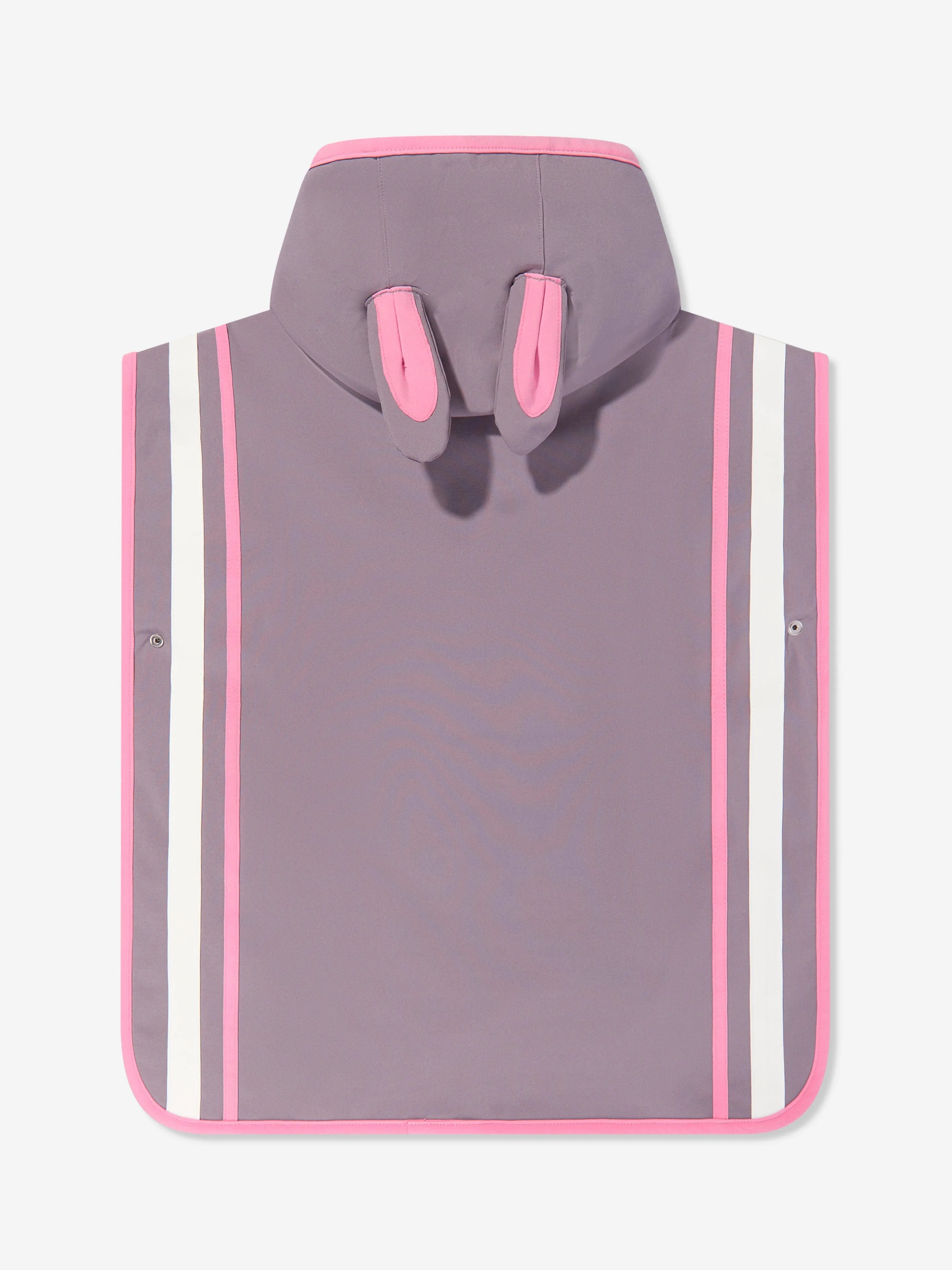 Mädchen Hop Der Häschen Poncho Handtuch in Lila