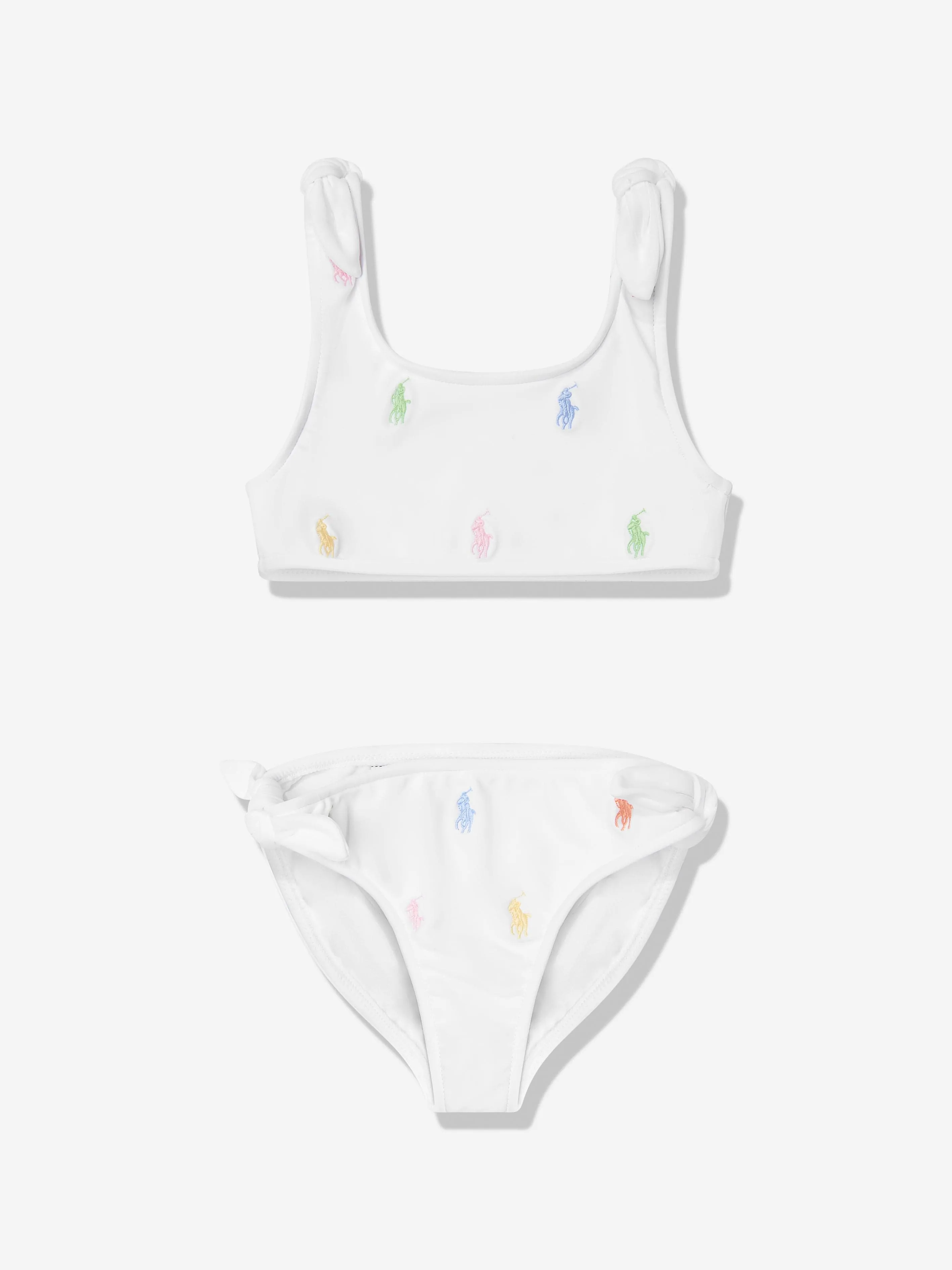 Mädchen Logo Bikini in Weiß