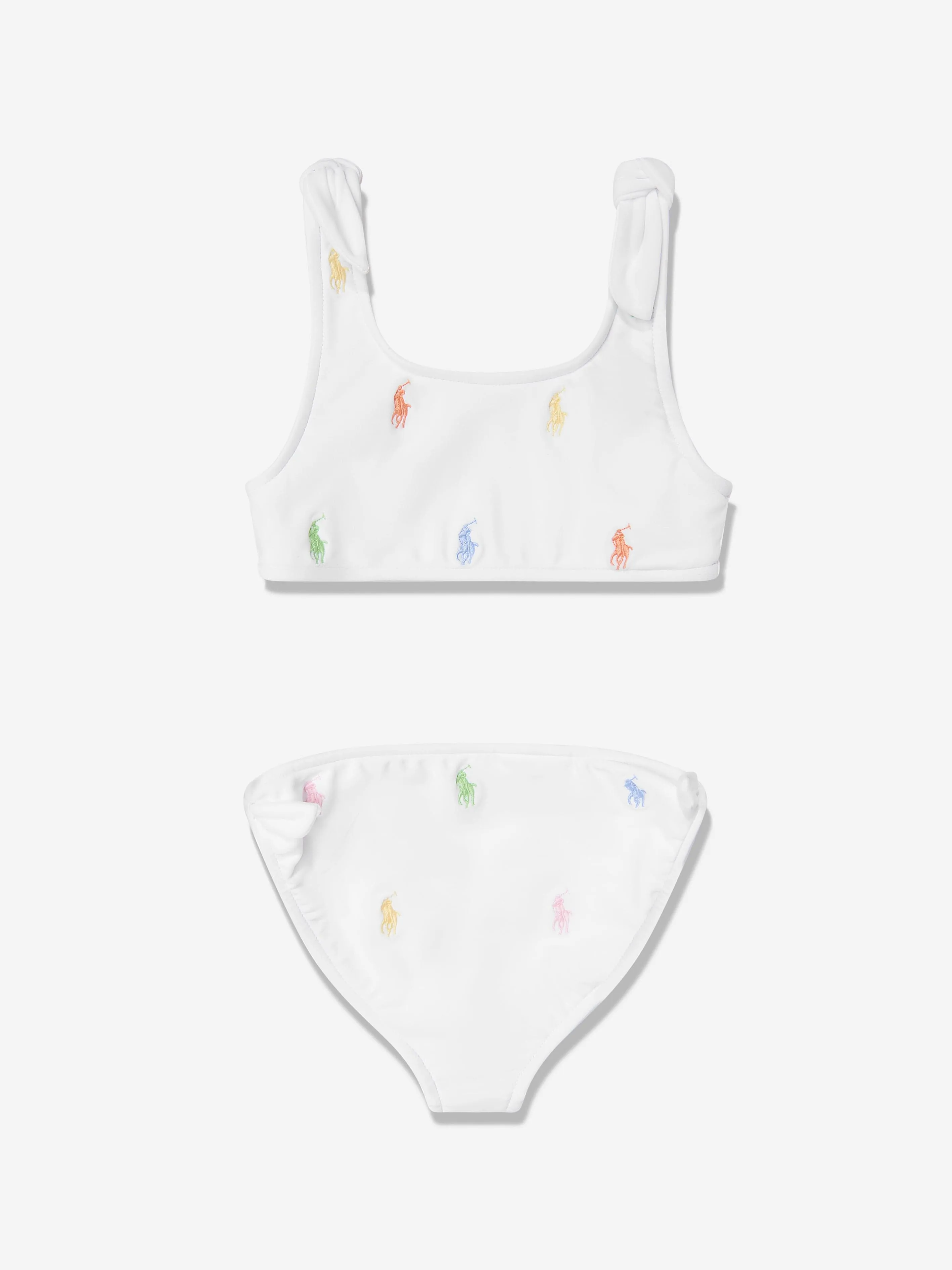 Mädchen Logo Bikini in Weiß