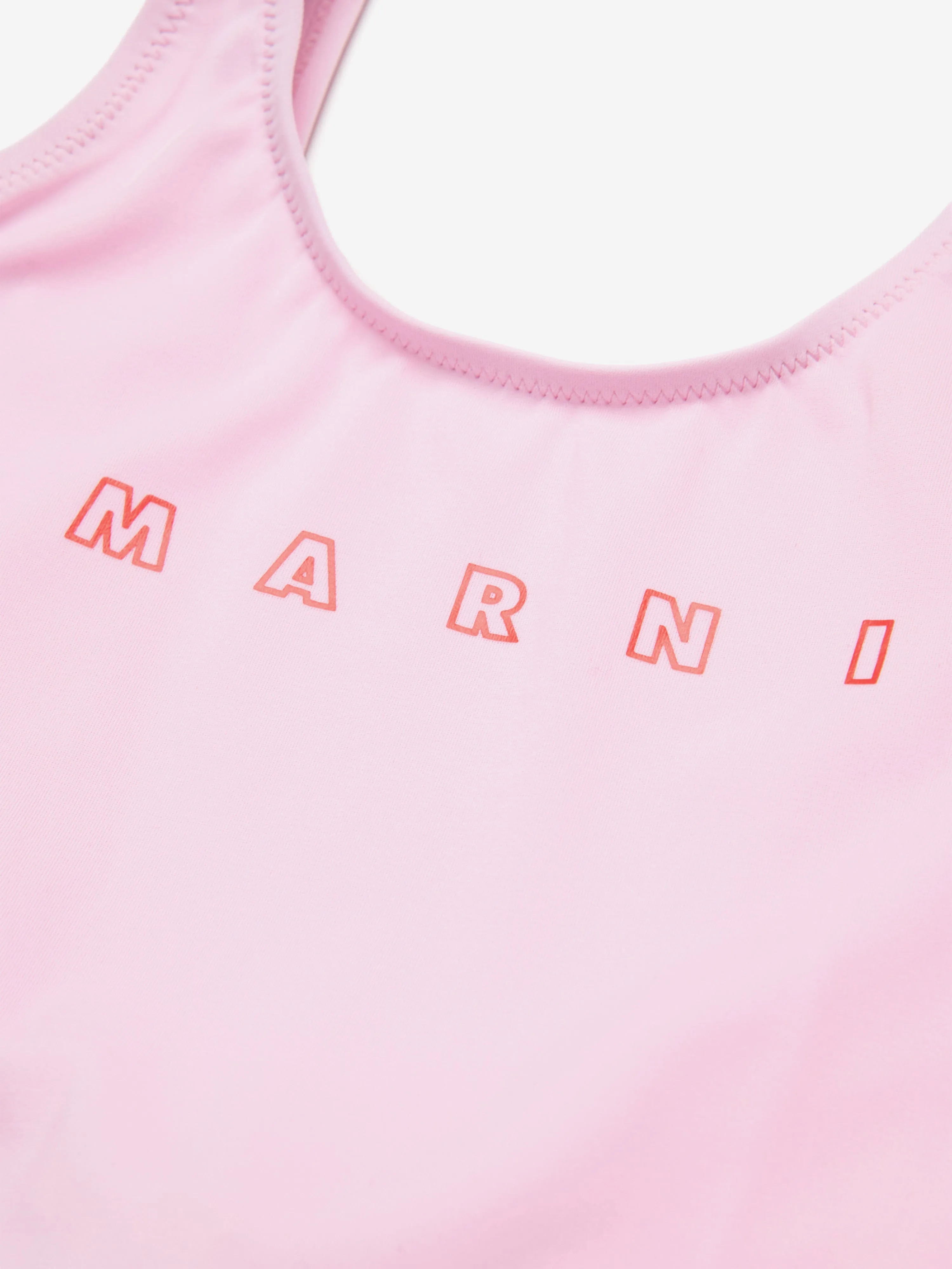 Mädchen Logo Badeanzug in Rosa