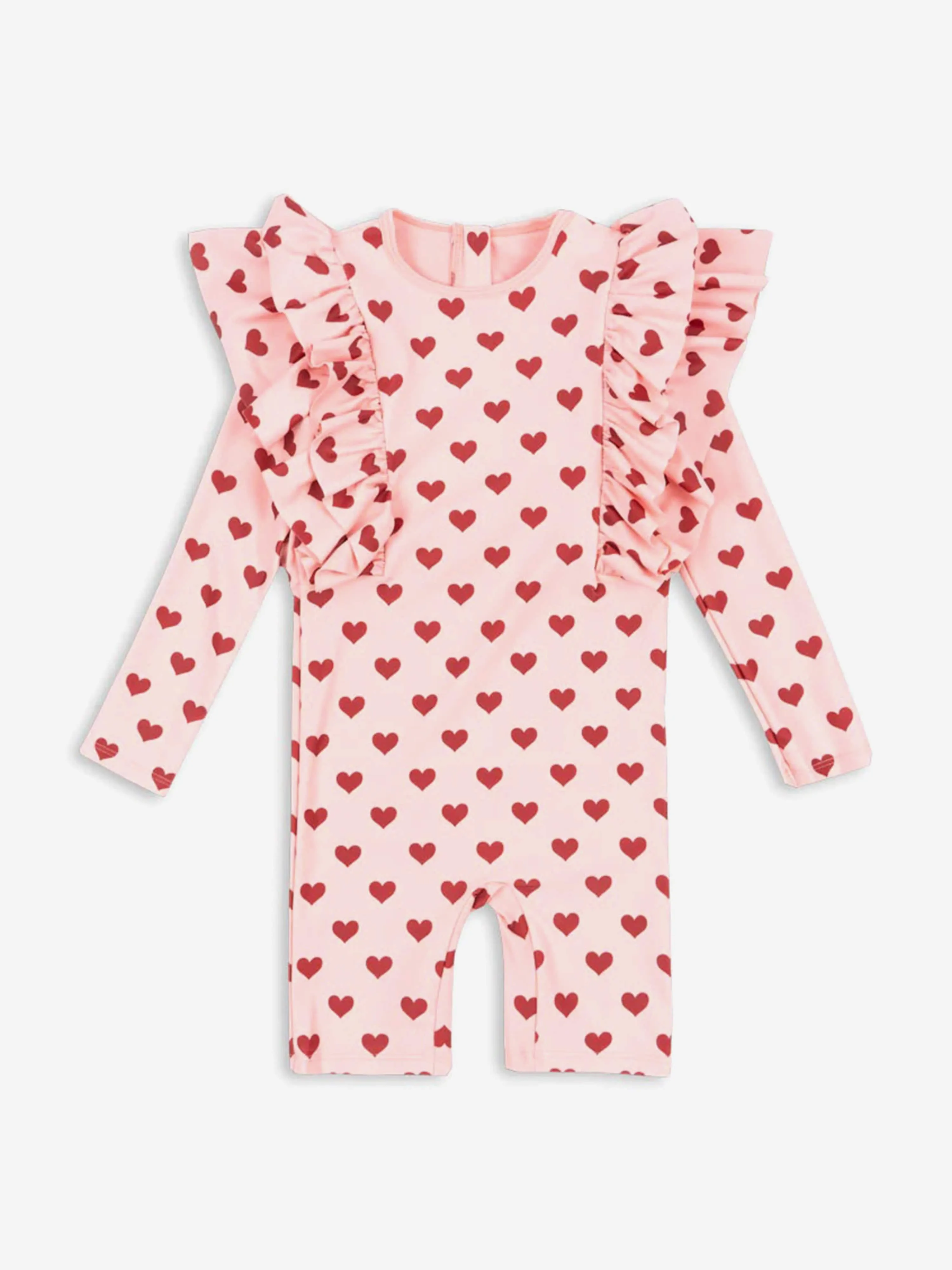 Mädchen Manuca Rüschen-Badeanzug in Rosa (UPF 50 )