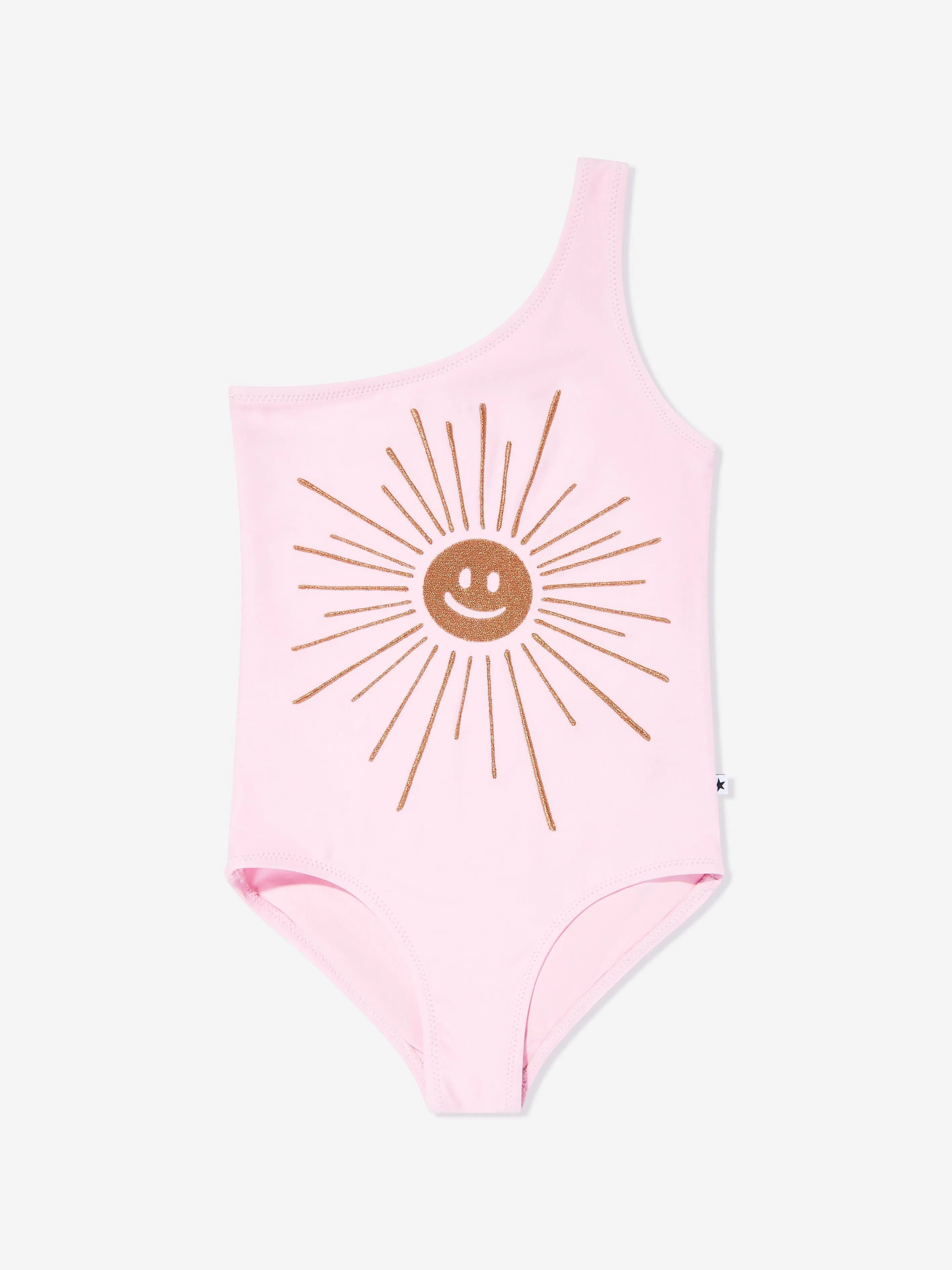 Girls Nai Glitzernder Badeanzug in Pink (UPF50 )