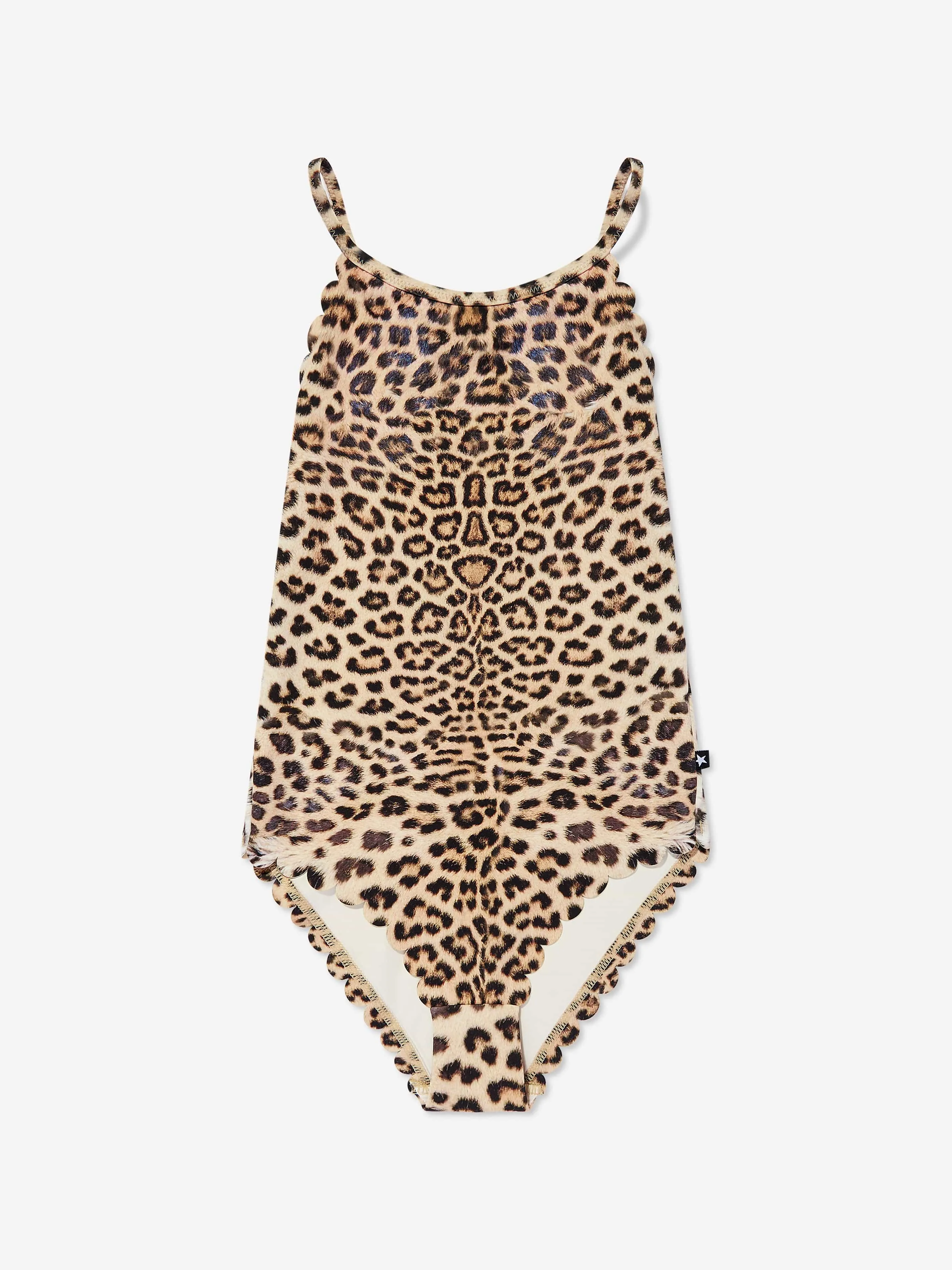 Mädchen Noelle Leopard Badeanzug in Braun (UPF50 )
