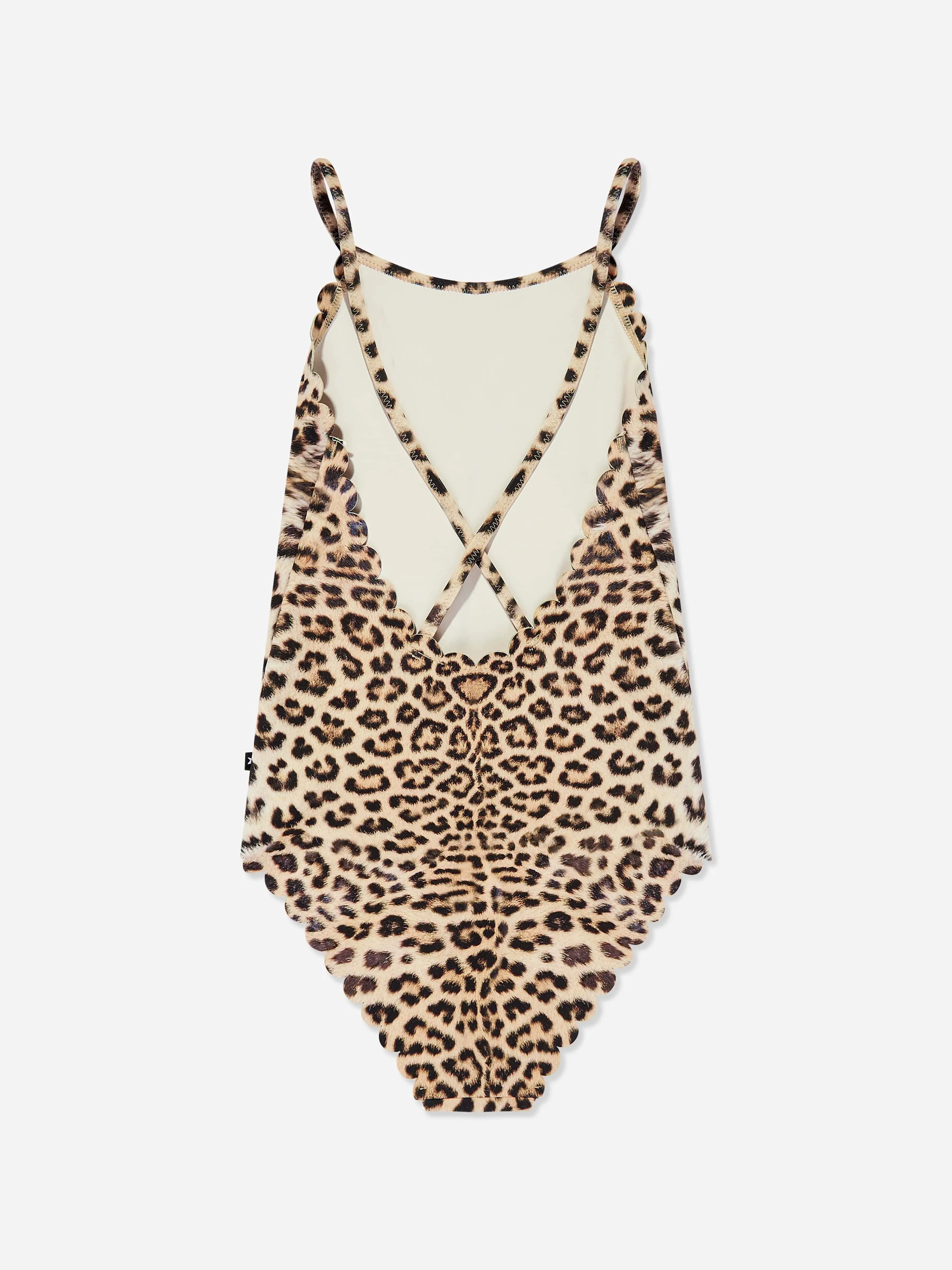 Mädchen Noelle Leopard Badeanzug in Braun (UPF50 )
