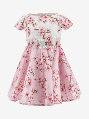 Mädchen Pfirsichblüten Kleid in Rosa