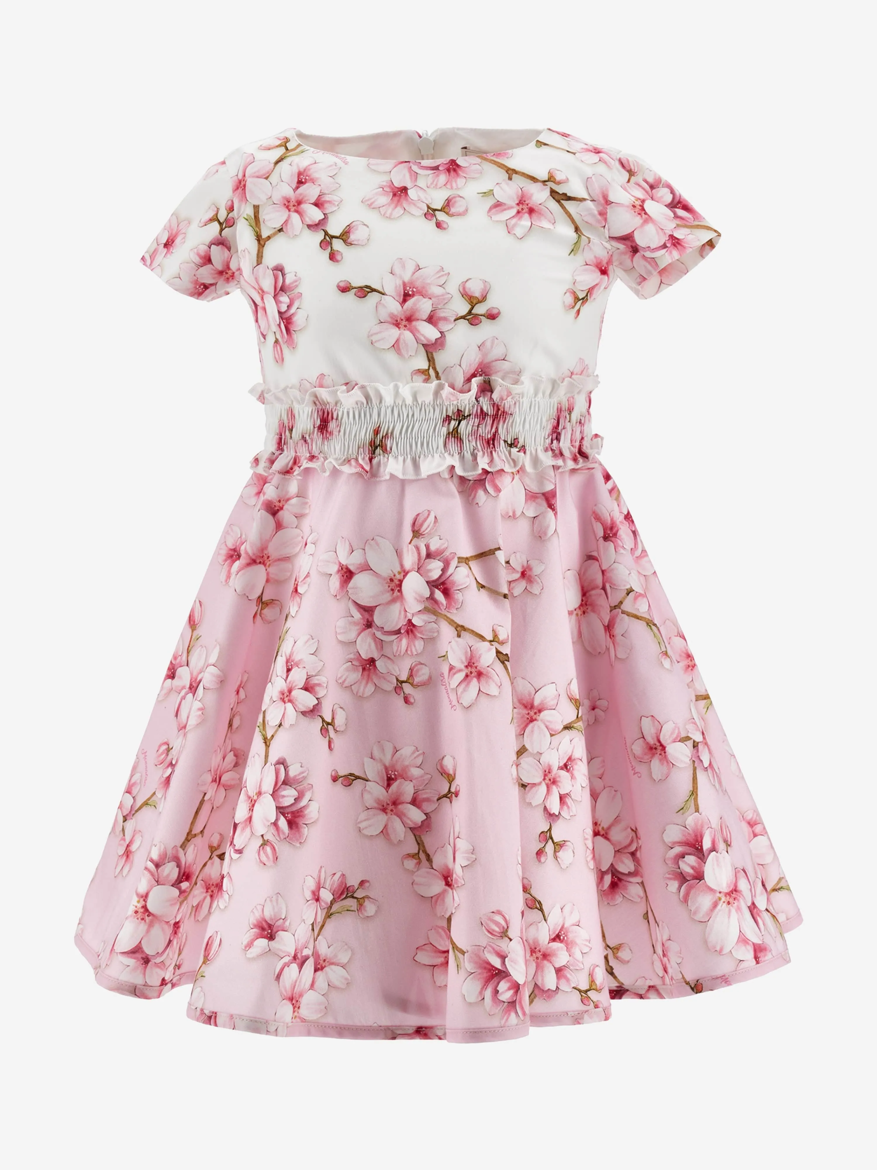 Mädchen Pfirsichblüten Kleid in Rosa