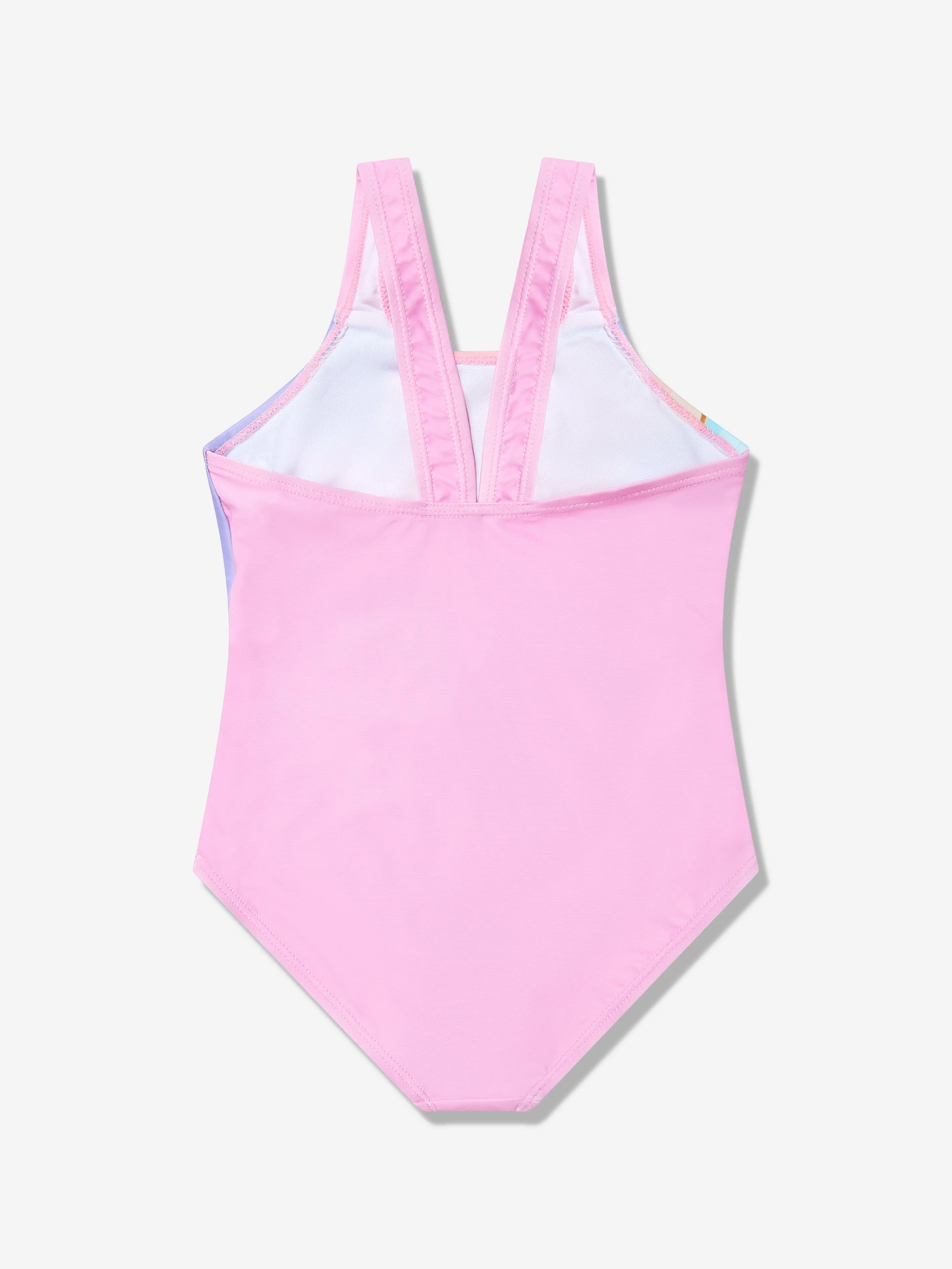 Mädchen Regenbogen Badeanzug in Rosa (UPF50 )