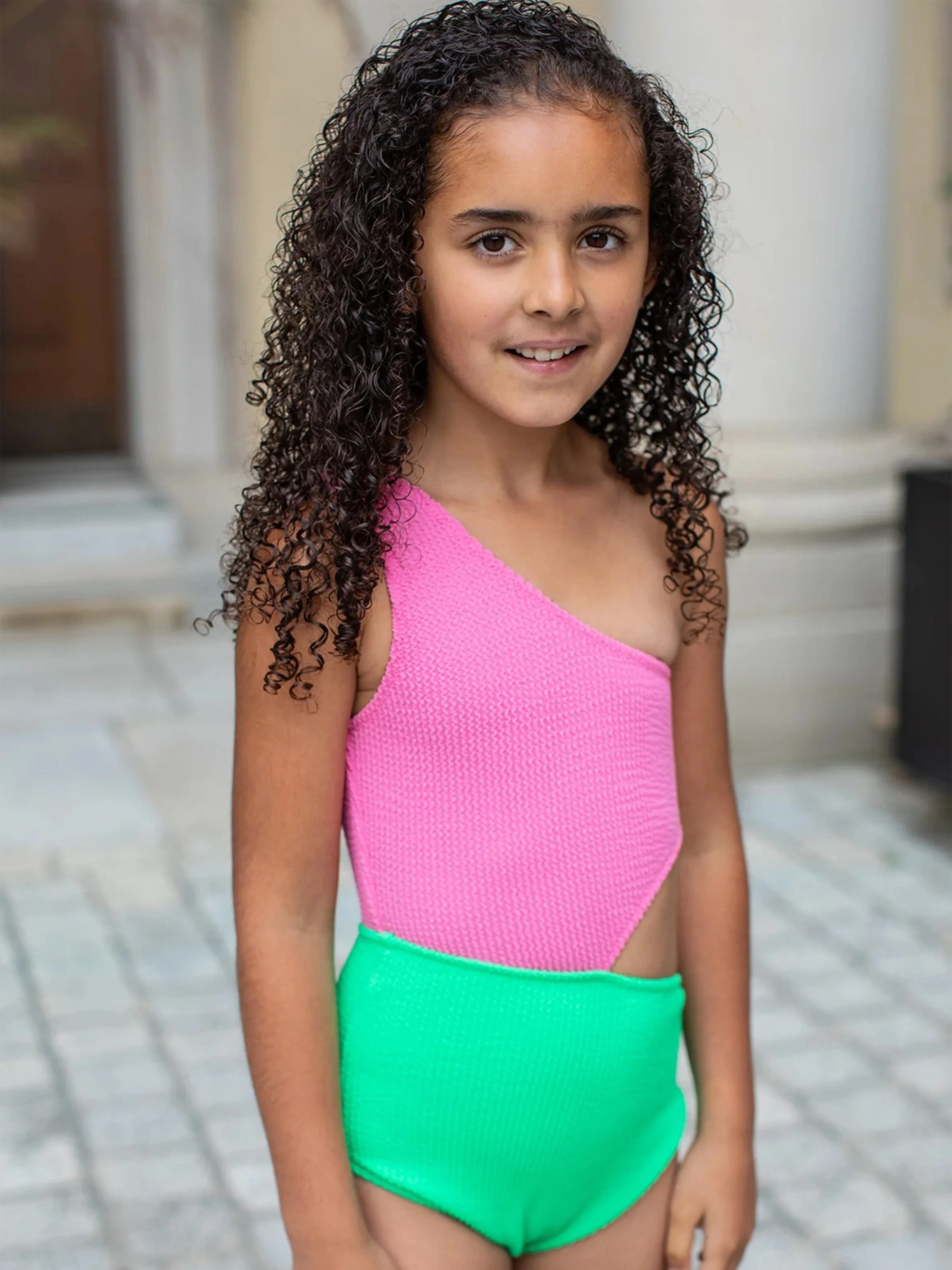 Mädchen Sariah Badeanzug in Rosa