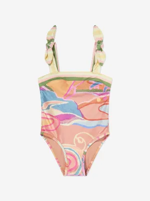 Mädchen Tallow Bandeau Badeanzug in Mehrfarbig