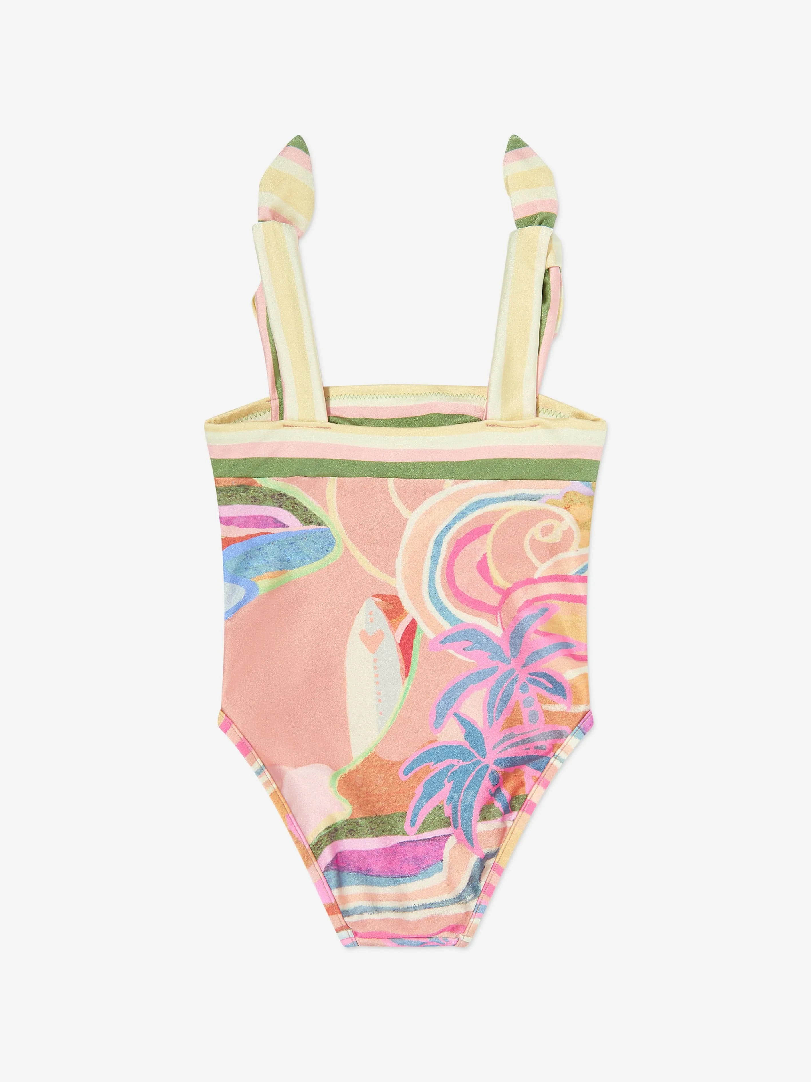 Mädchen Tallow Bandeau Badeanzug in Mehrfarbig