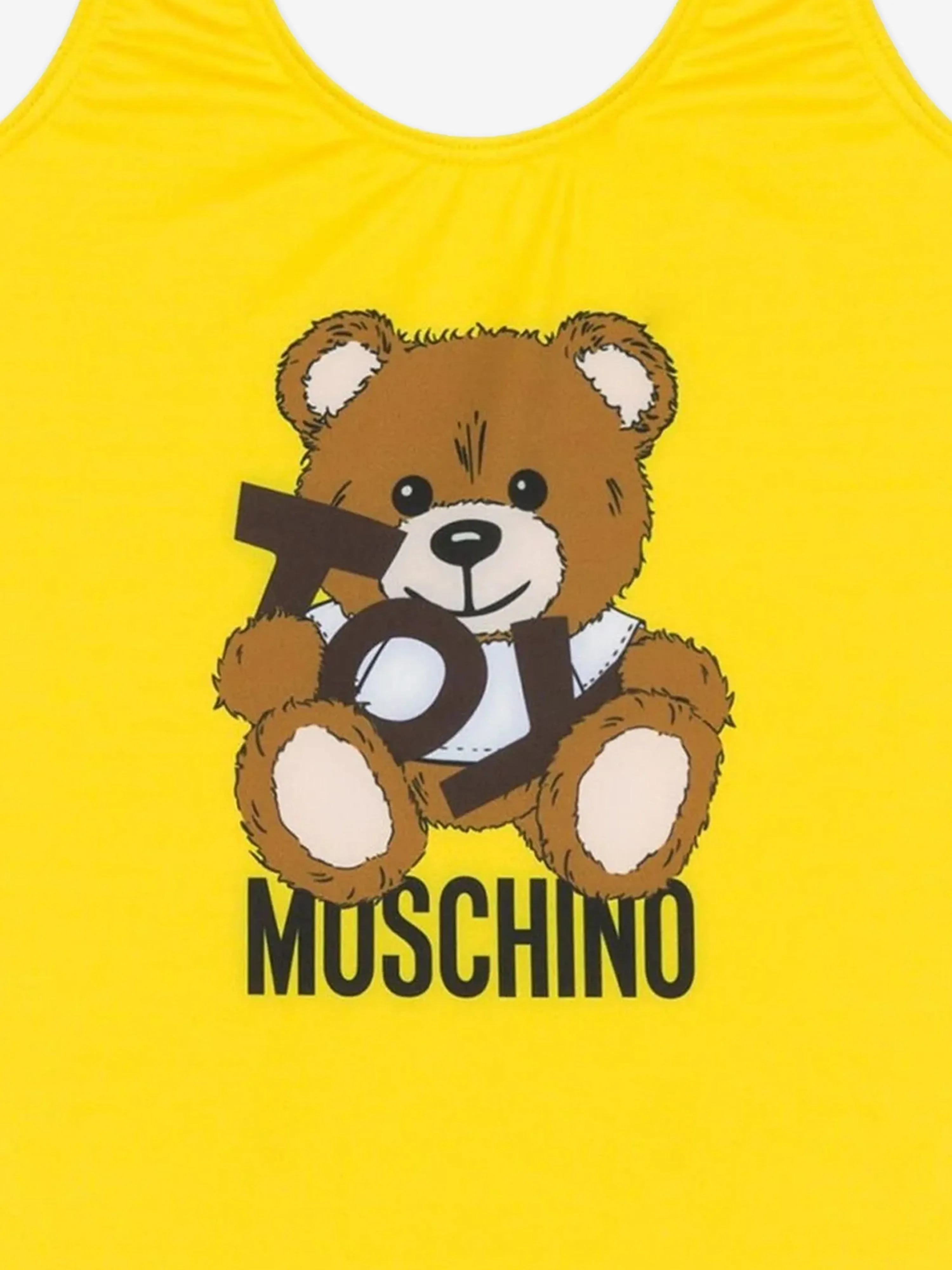 Mädchen Teddybär Logo Badeanzug in Gelb