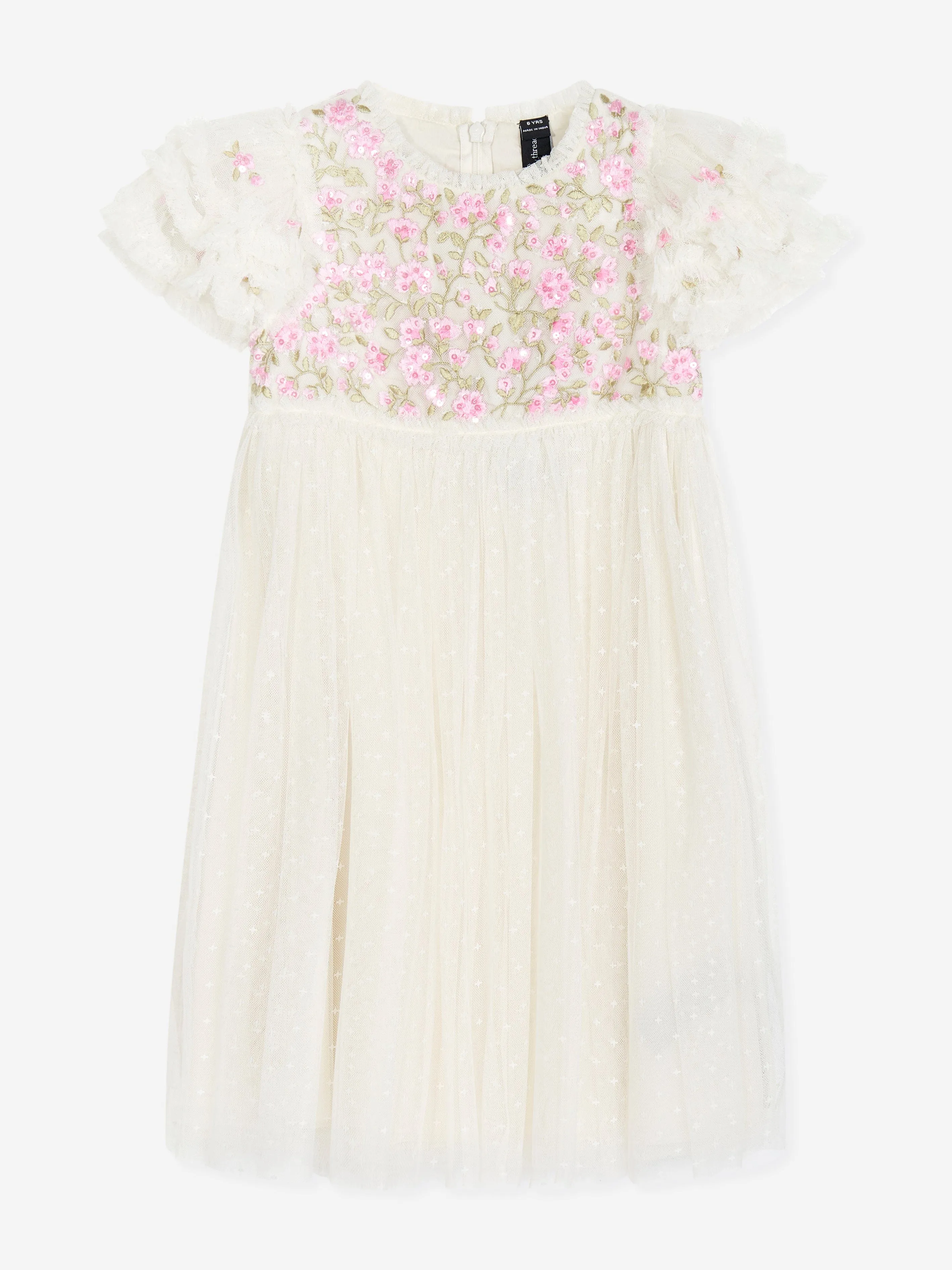 Mädchen Tüll Posy Mieder Kleid in Rosa