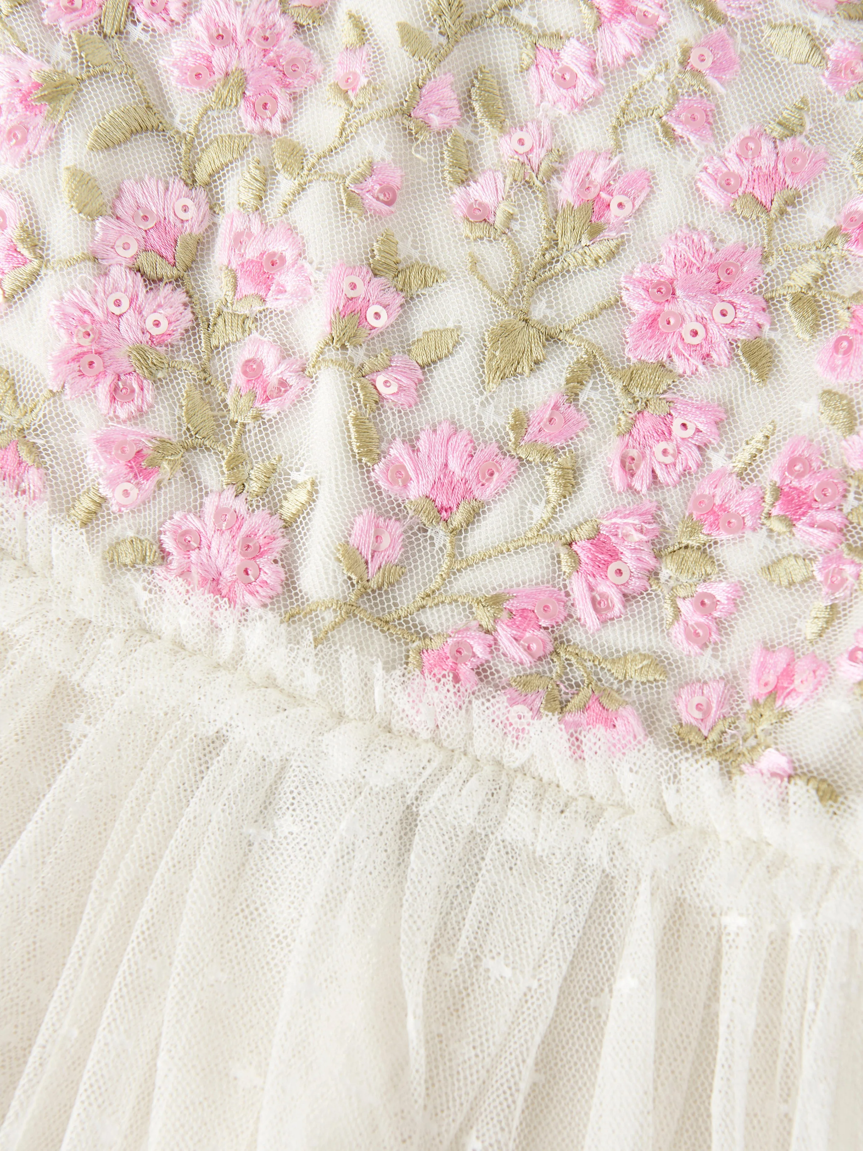 Mädchen Tüll Posy Mieder Kleid in Rosa