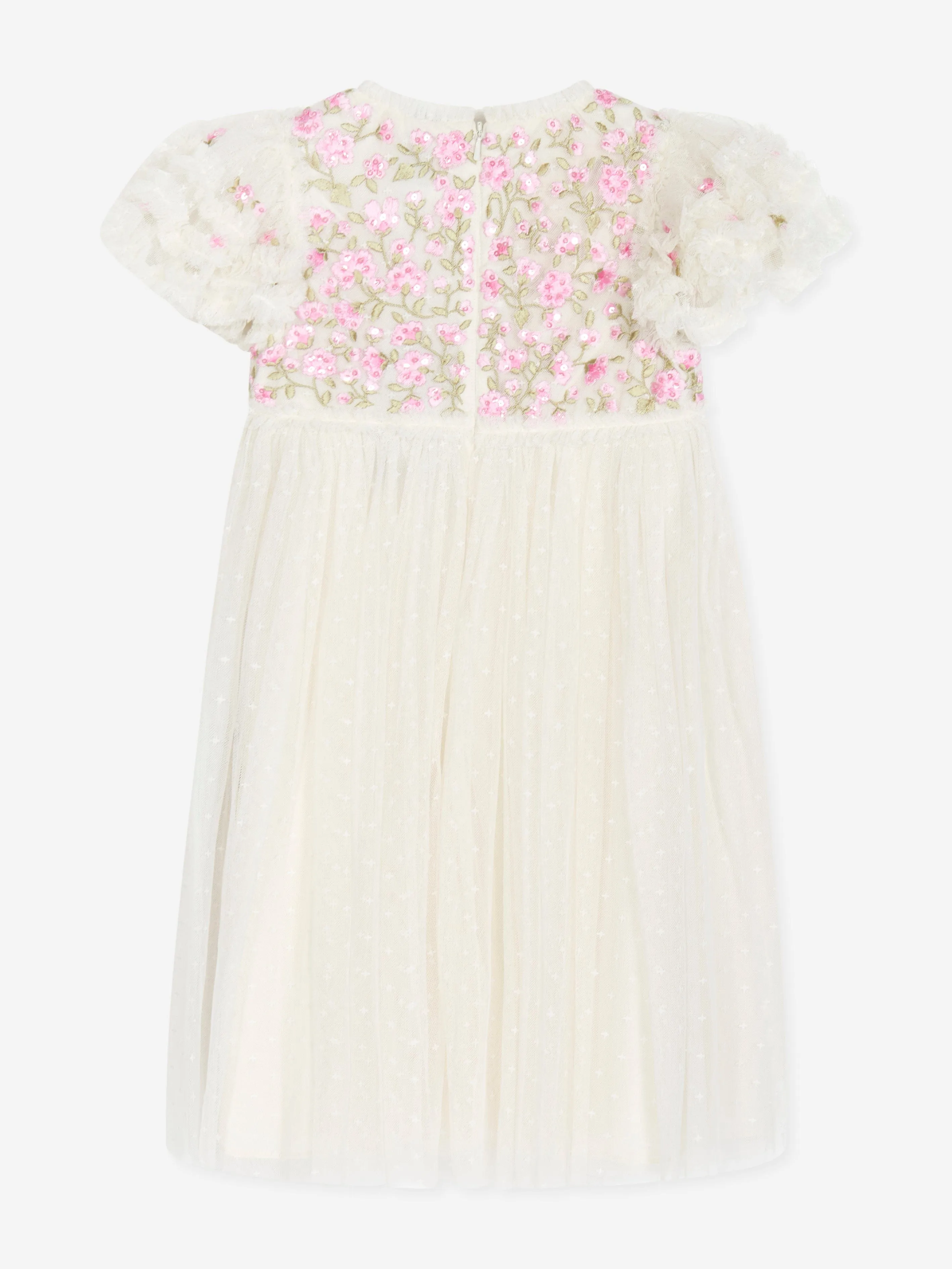 Mädchen Tüll Posy Mieder Kleid in Rosa