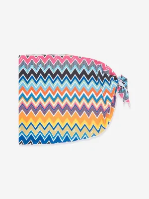 Mädchen Zickzack Sarong in Mehrfarbig