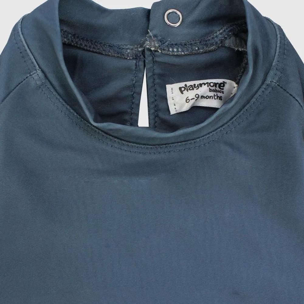 Graues Langarm-Rashguard-Shirt