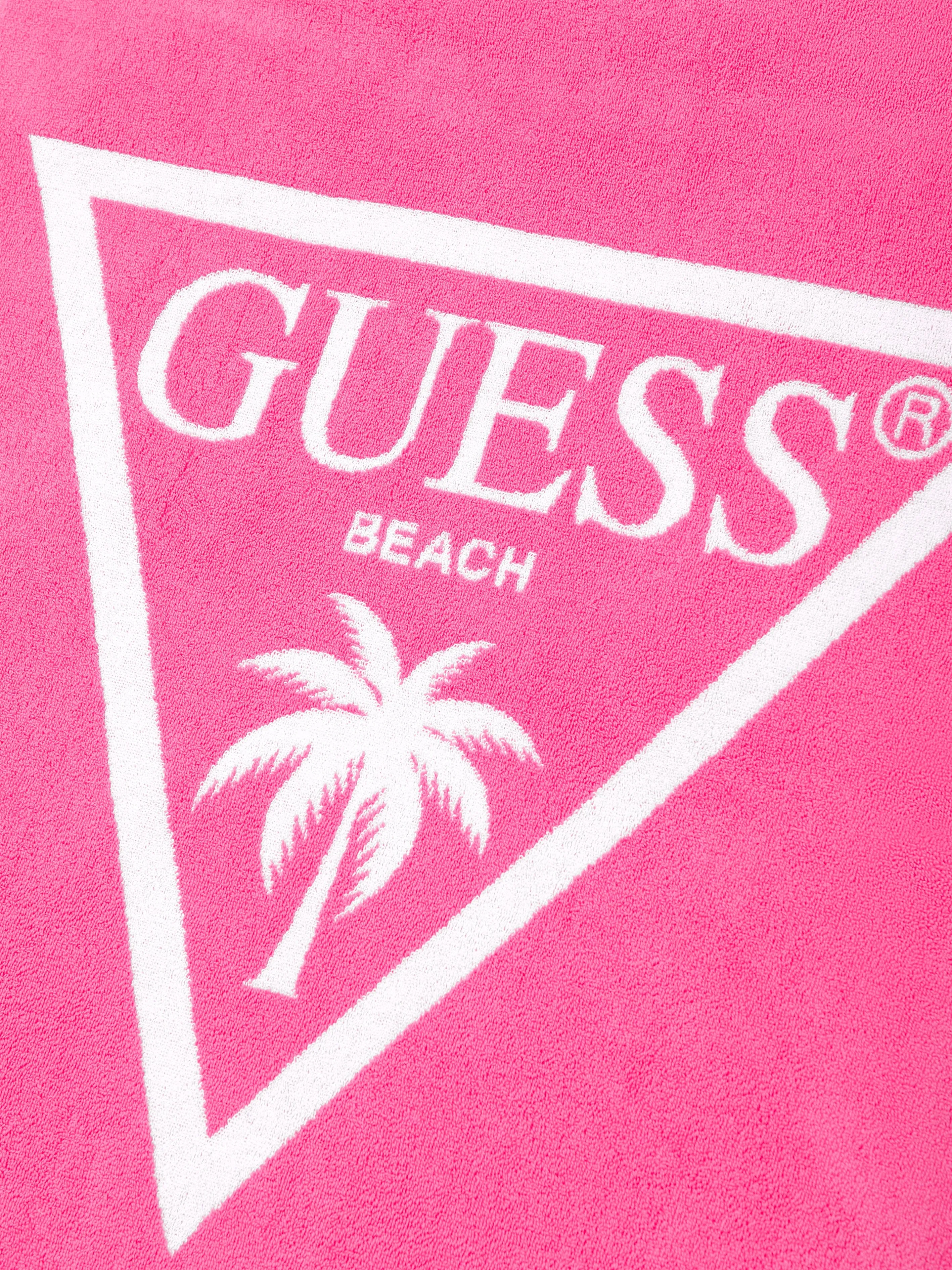 Guess Girls Logo Strandtuch in Rosa (140cm)