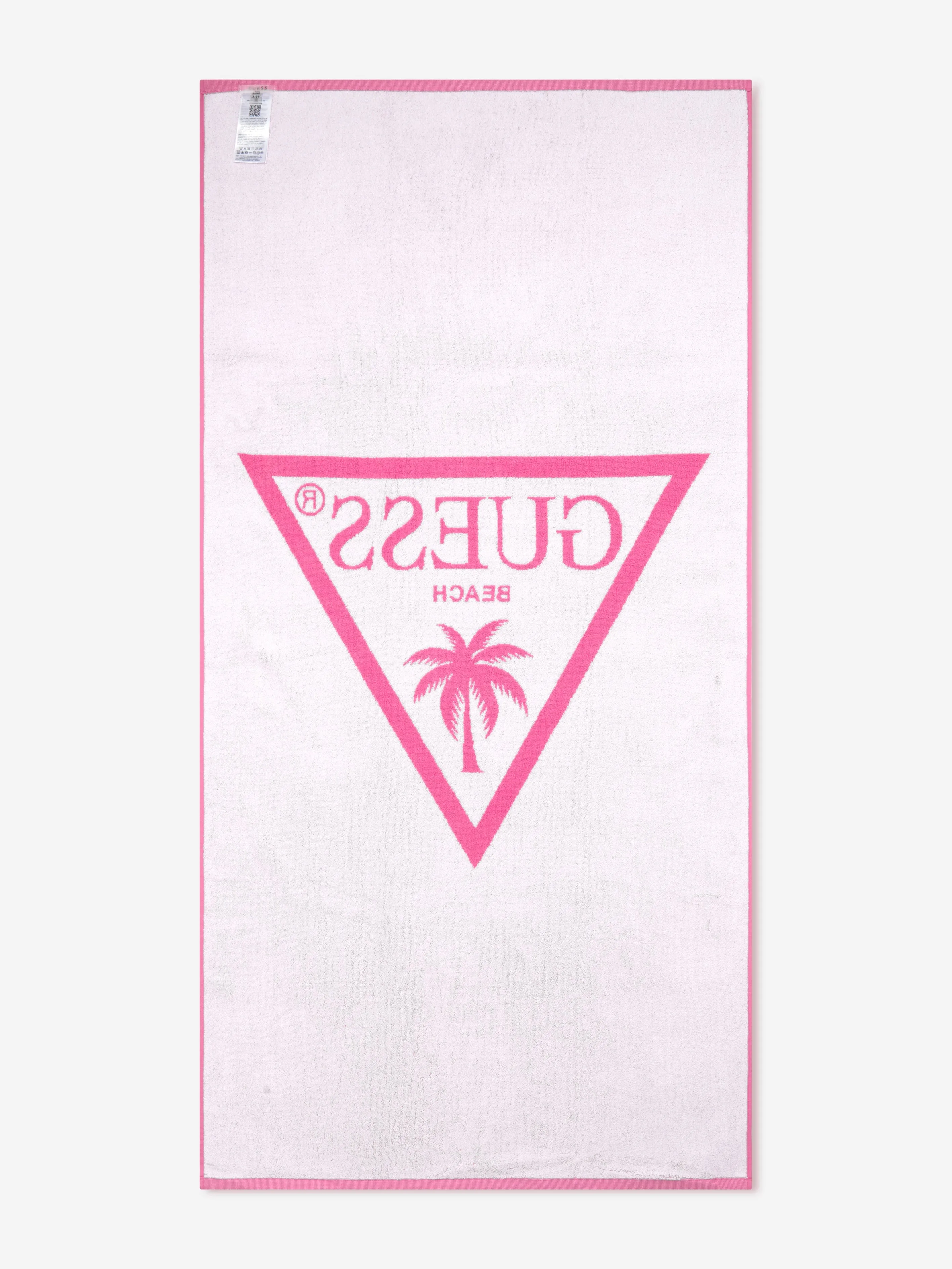 Guess Girls Logo Strandtuch in Rosa (140cm)