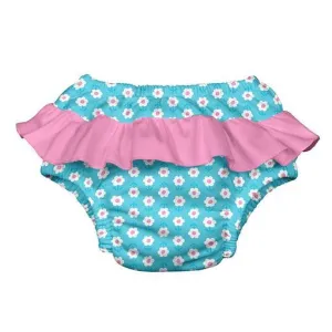 iPlay Ruffle Badehöschen Windel - Aqua Gänseblümchen