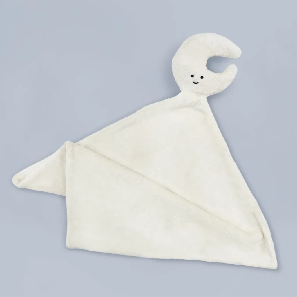 Jellycat Amuseable Mond Beruhiger mit Hallo Mond Stoffbuch
