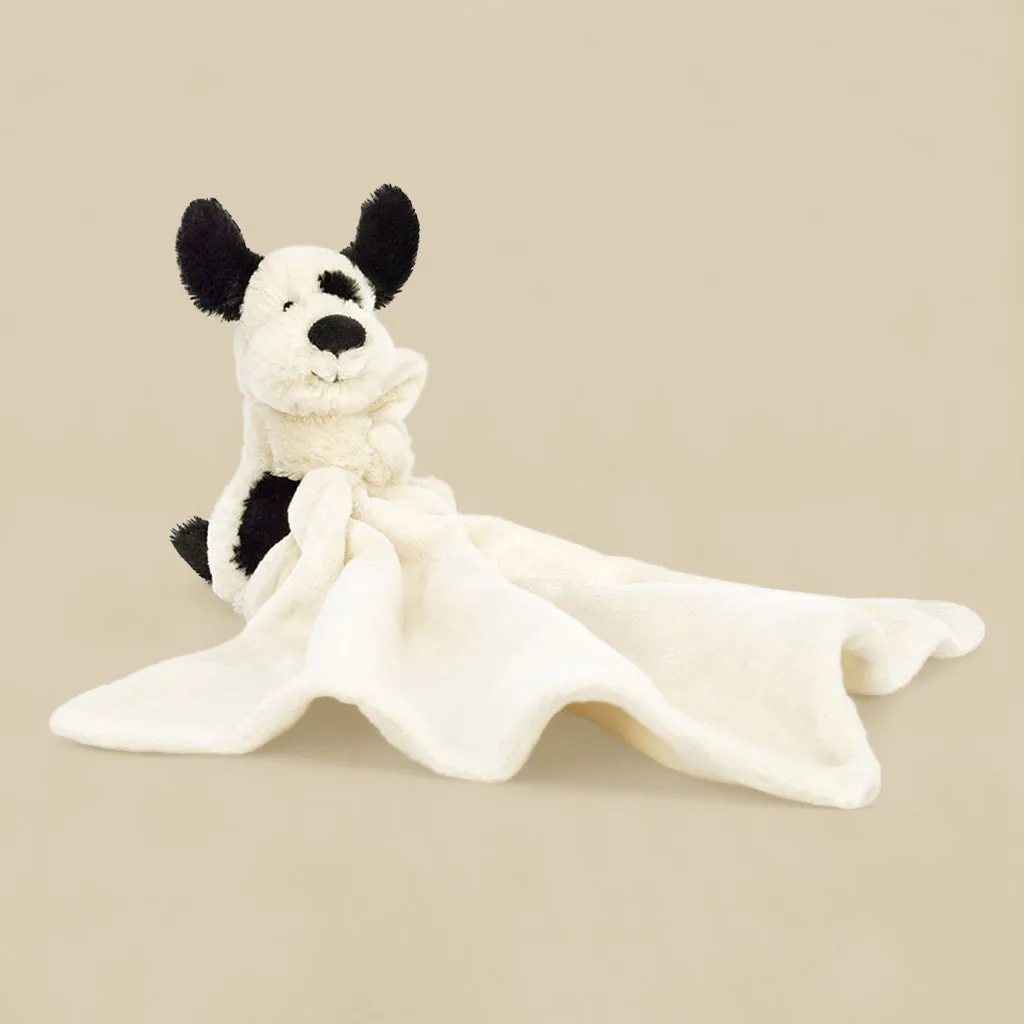 Jellycat Schüchterner schwarz-cremer Welpen Schnuller und Wenn ich ein Welpe wäre Pappbilderbuch