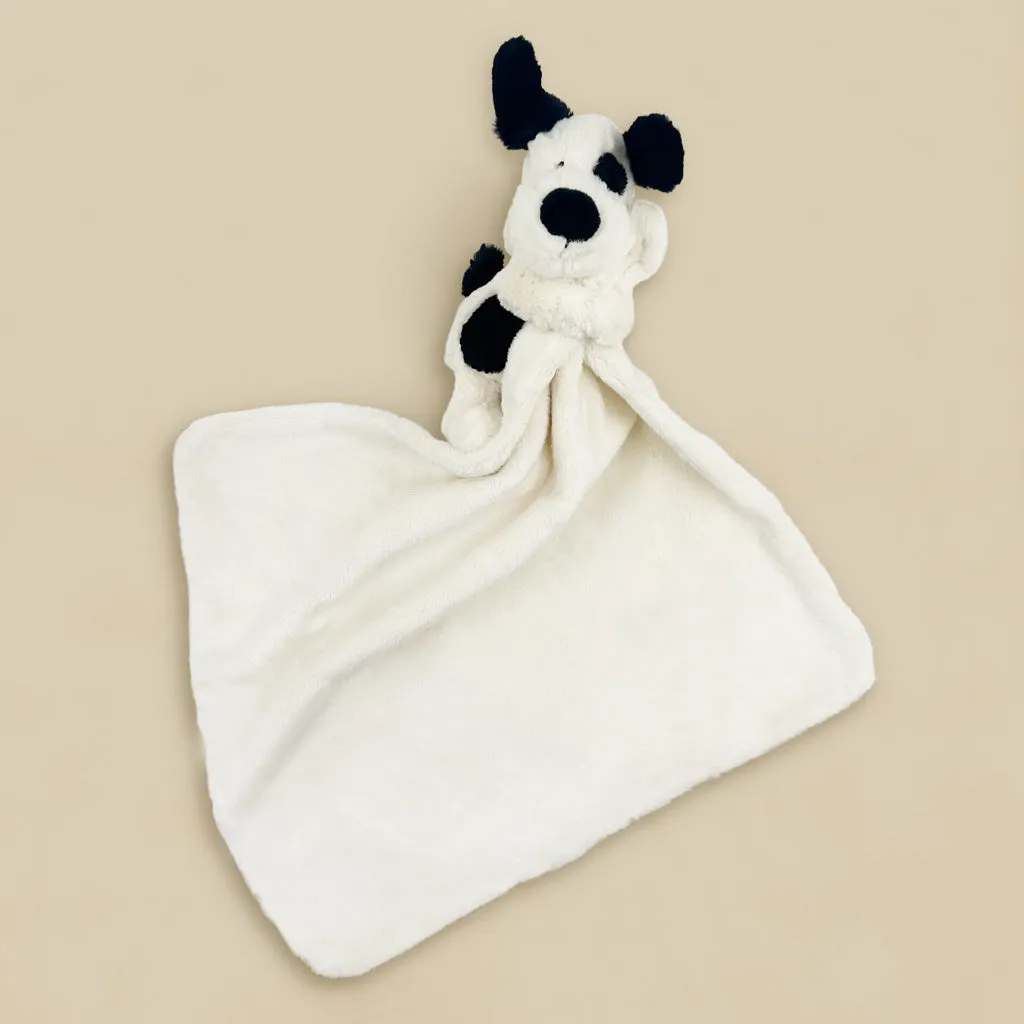 Jellycat Schüchterner schwarz-cremer Welpen Schnuller und Wenn ich ein Welpe wäre Pappbilderbuch