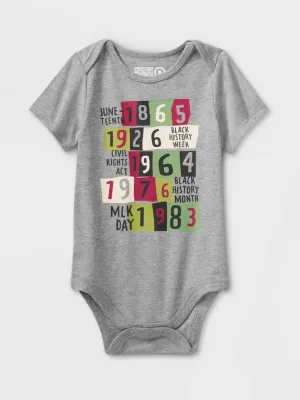 Kinder Jungen Bodysuit mit Aufdruck, Grau