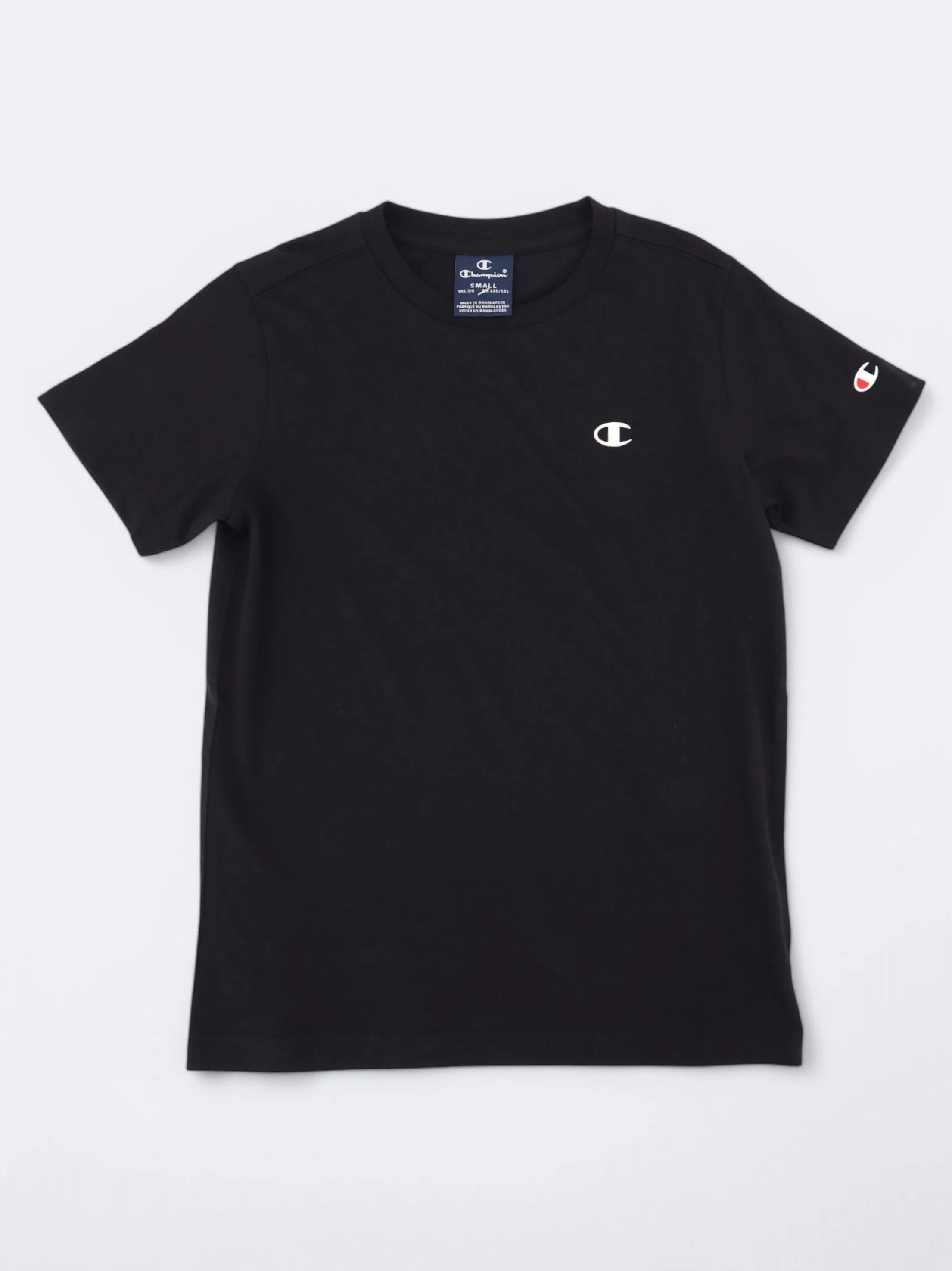 Jungen T-Shirt mit Markenlogo, Schwarz
