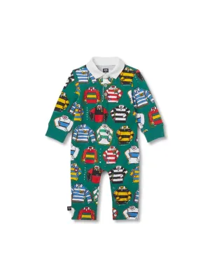 Kinder Jumpsuit für Jungen mit grafischem Druck, Grün