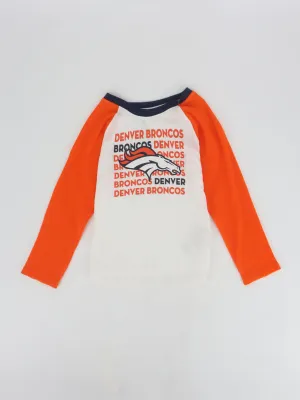 Kinder Jungen Grafikdruck Shirt, Weiß/Orange