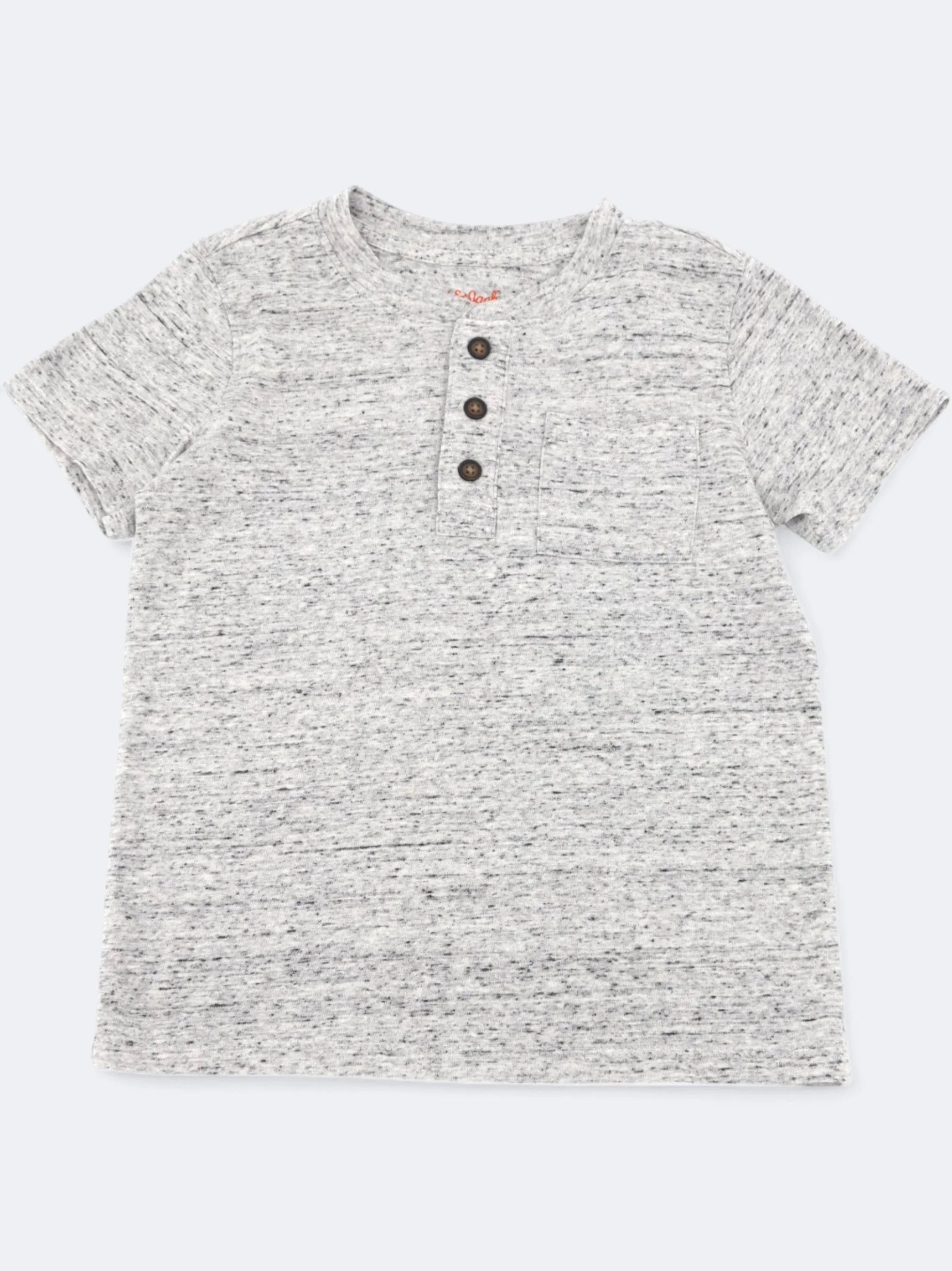 Kinder Jungen T-Shirt mit Seitentasche, Grau