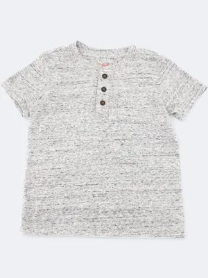 Kinder Jungen T-Shirt mit Seitentasche, Grau