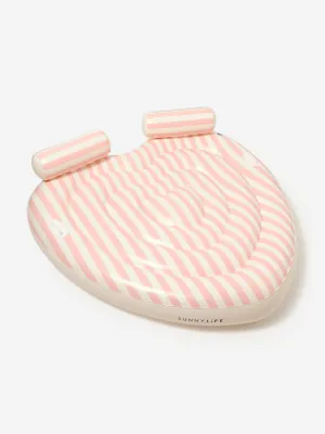 Kinder gestreifter Twin-Heart Lie-On Schal 