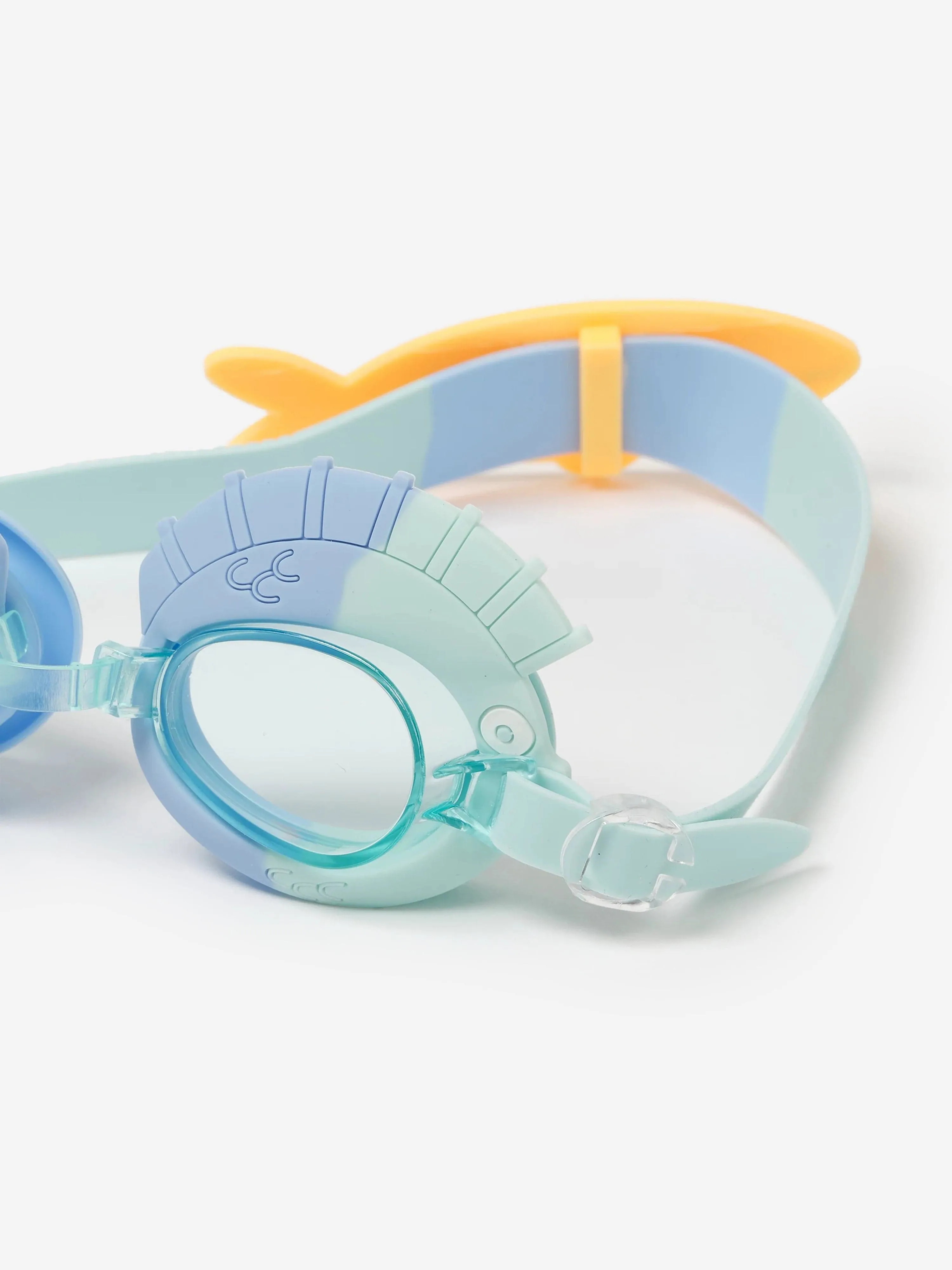 Kinder-Schwimmbrille Finn der Fisch in Blau (16cm)