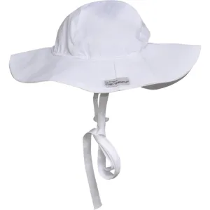 Kinder UPF50  Sonnenhut mit breiter Krempe für Mädchen und Jungen - Weiß