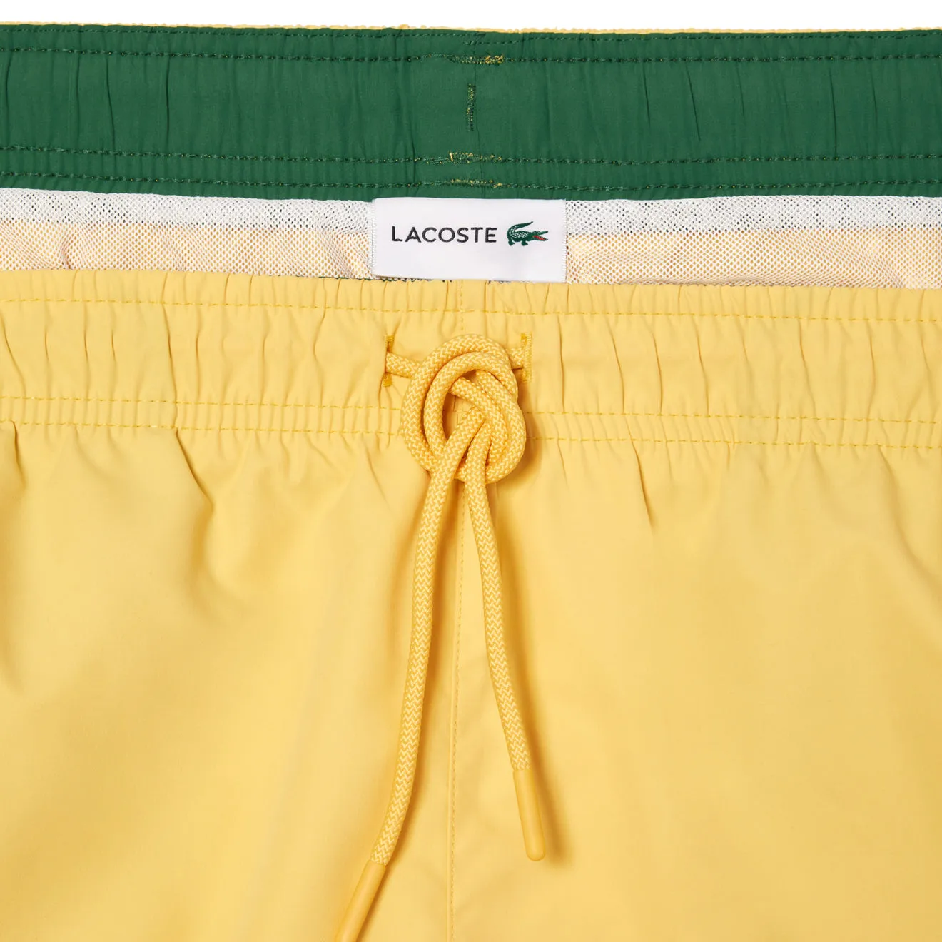 Lacoste Leichte Badeshorts Gelb / Grün