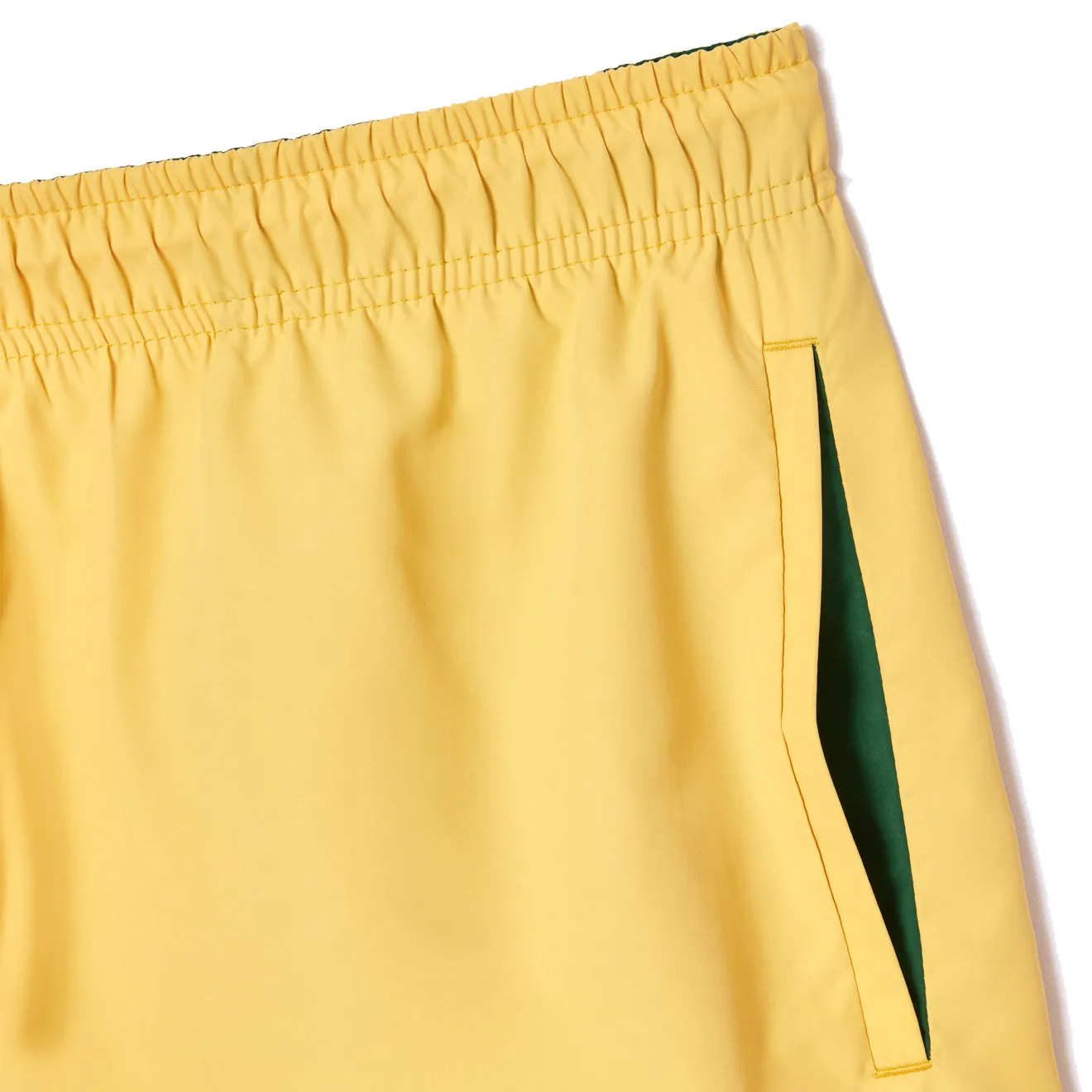Lacoste Leichte Badeshorts Gelb / Grün