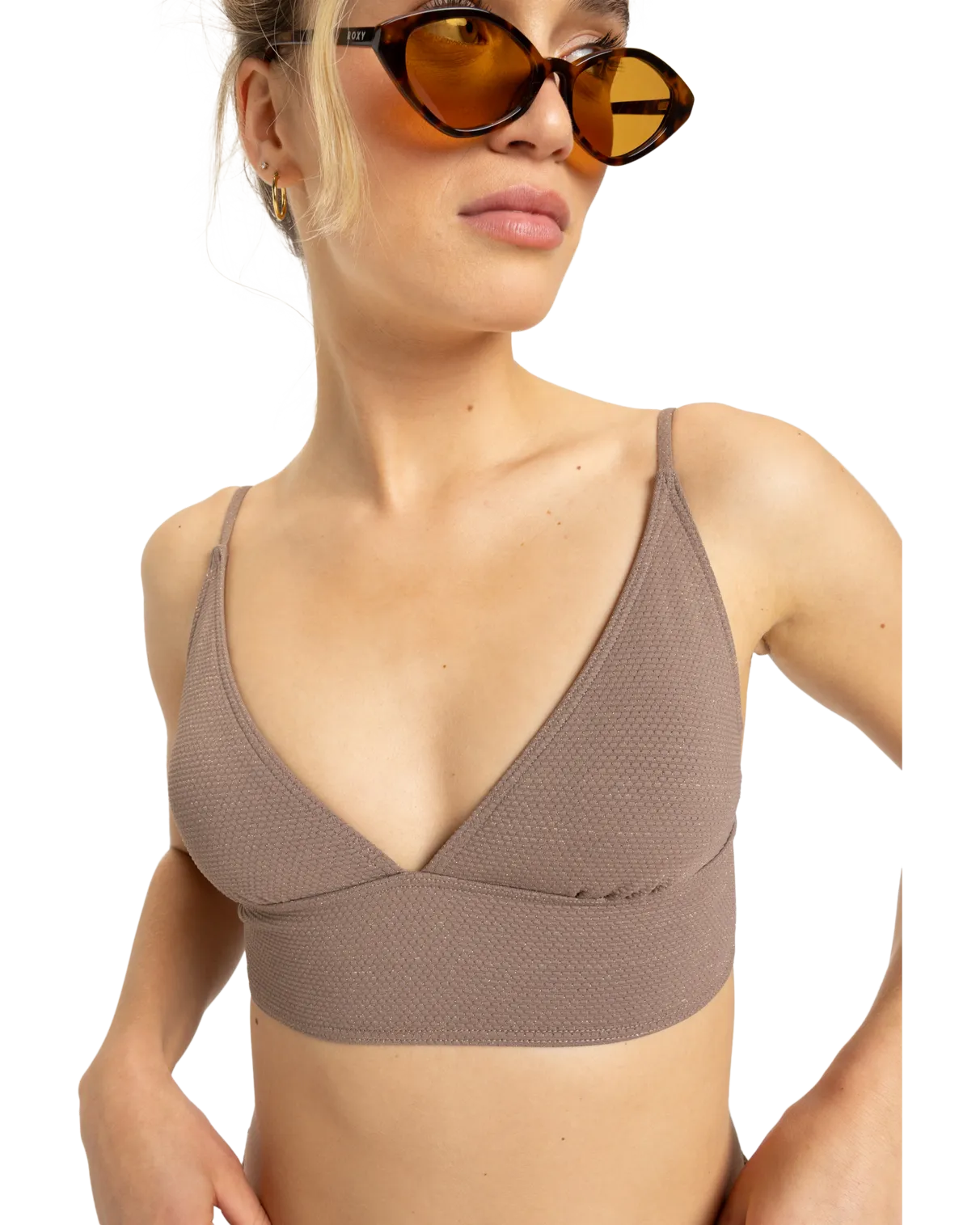 Lasca Tank Bikini-Oberteil in Tiefem Taubenblau